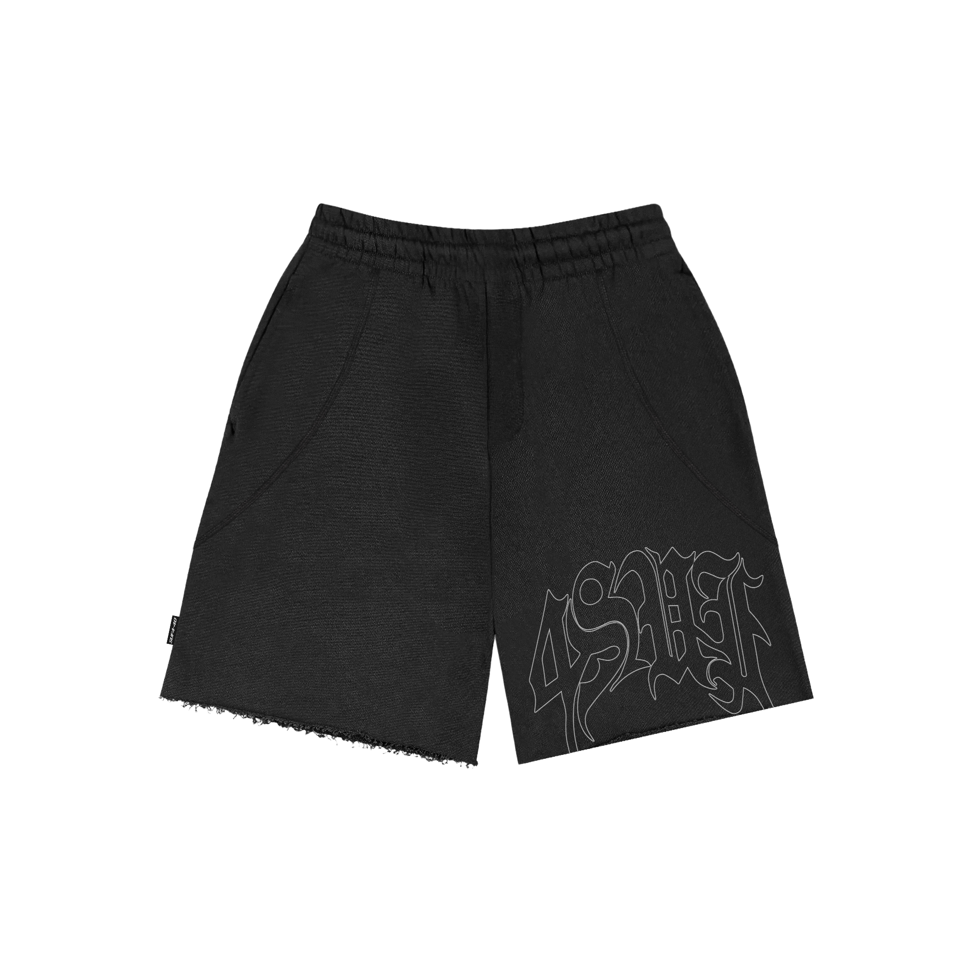 4SUF SHORTS RAW BLACK