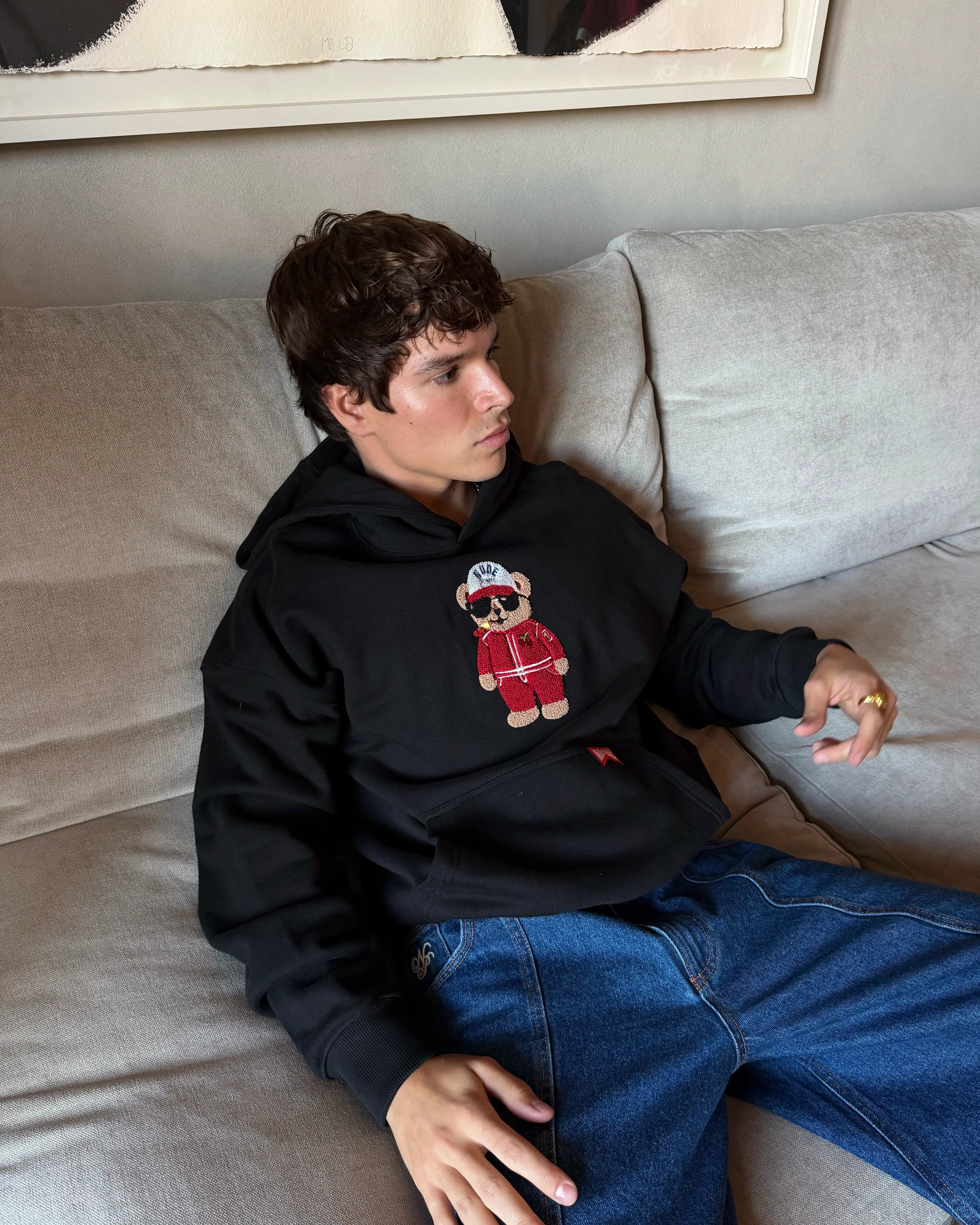 Turbo Ted Hoodie Black