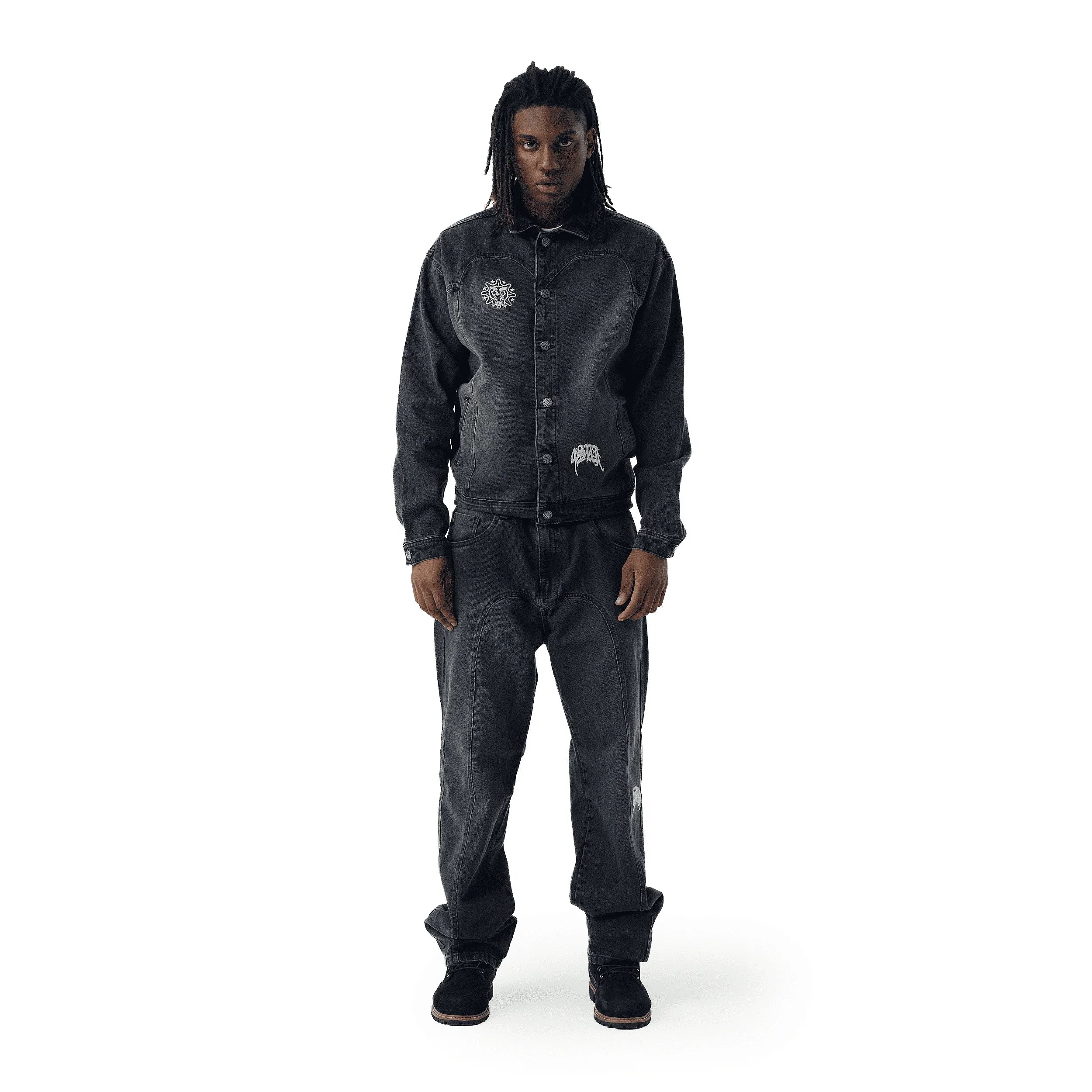 JACKET SUFGLO JEANS BLACK - Four Street