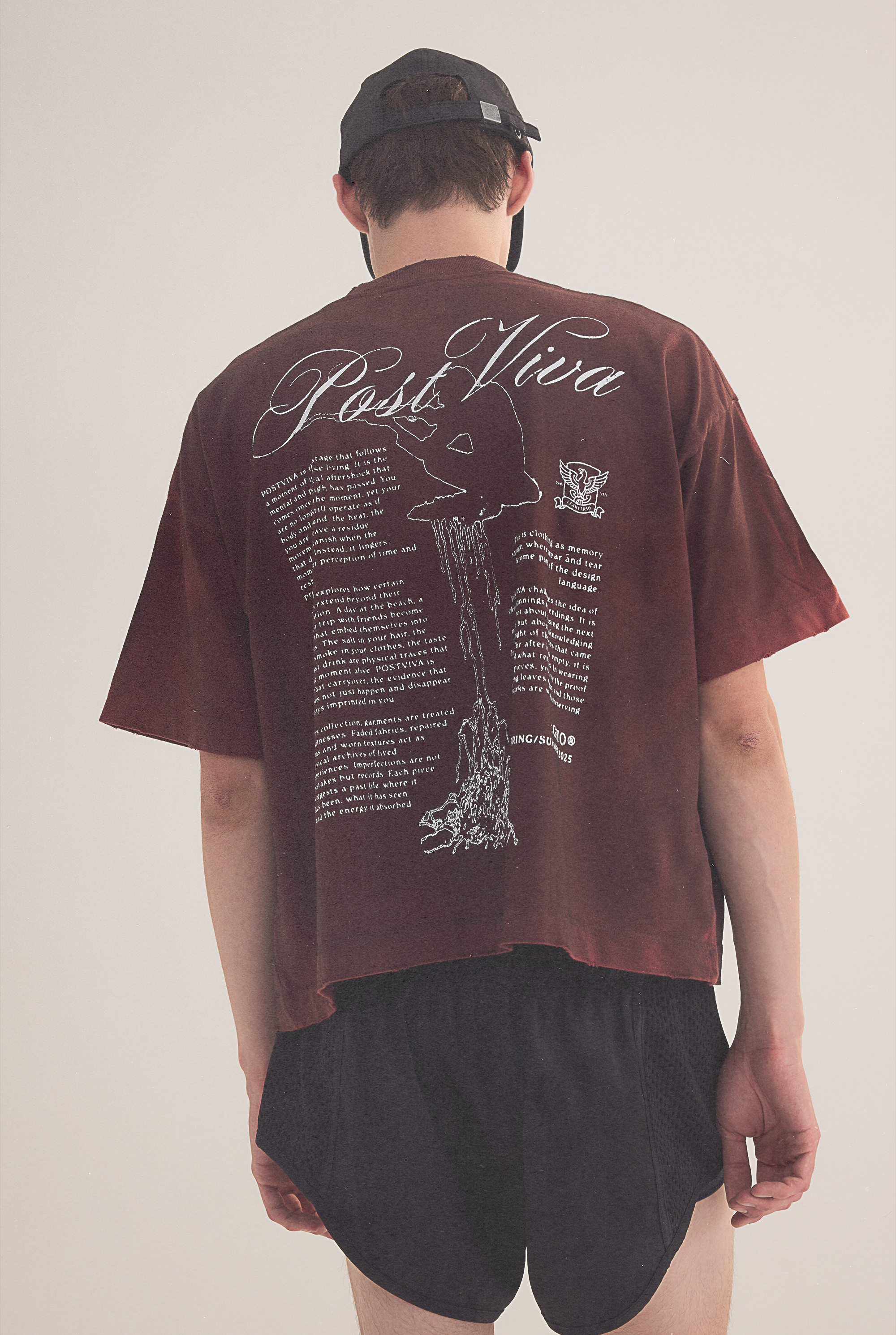 HUNTER BOXY TEE - BLOOD