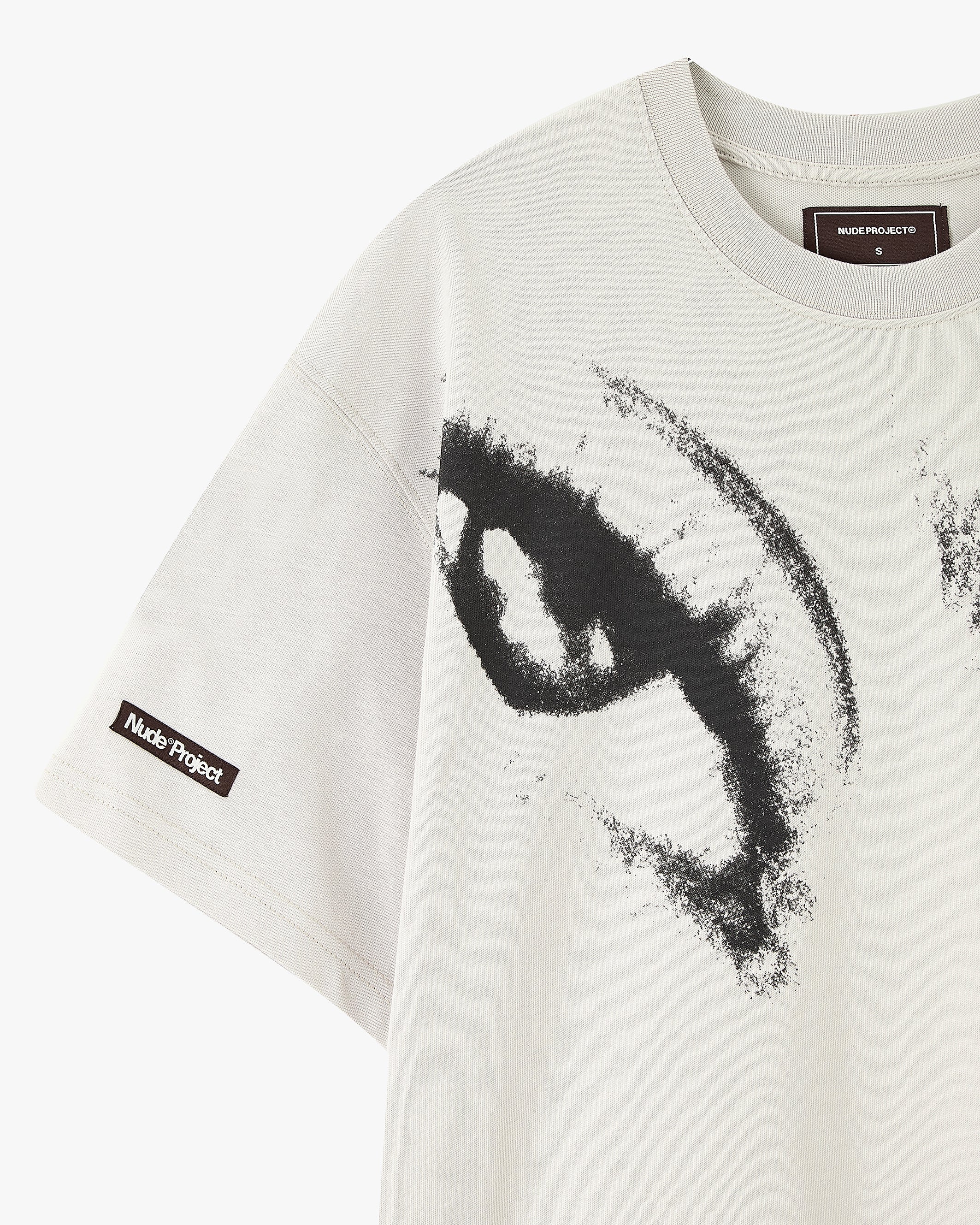 Camiseta Gaze Blanco Crema