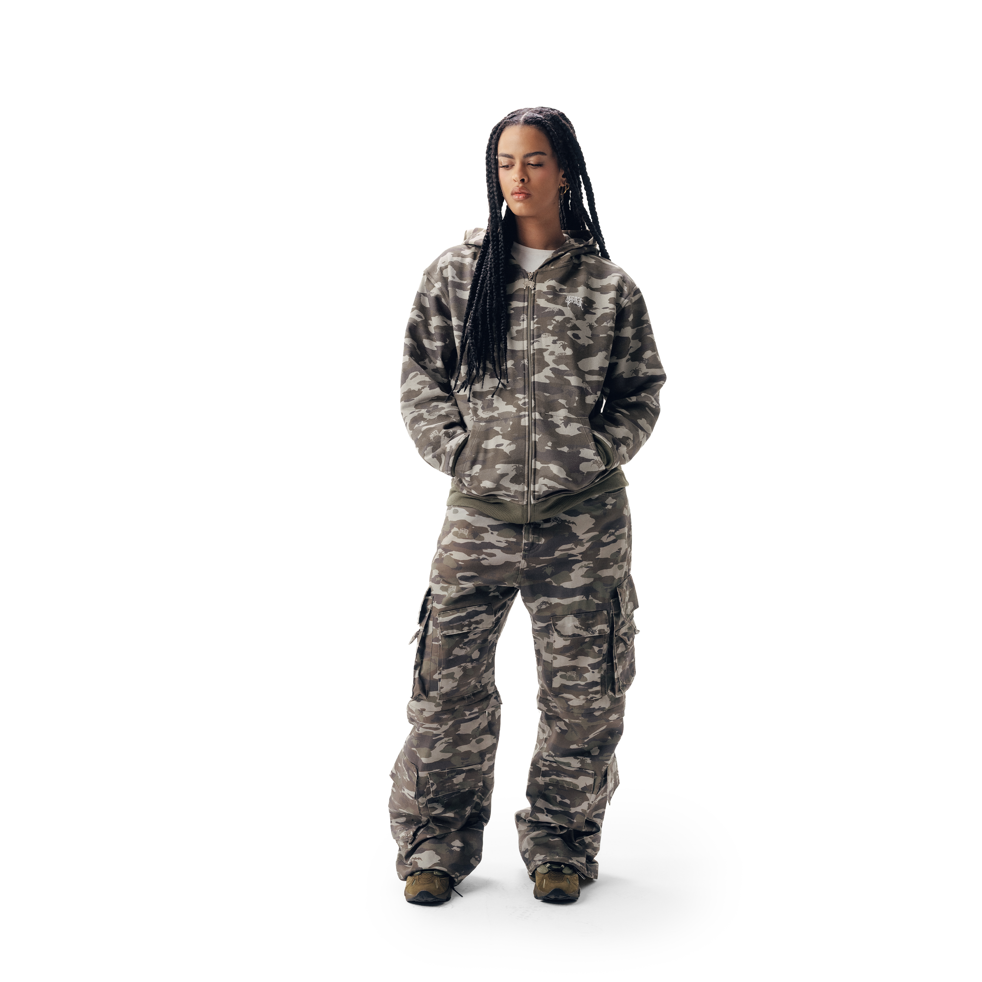 MOLETOM ZIPER CAMO 4SUF
