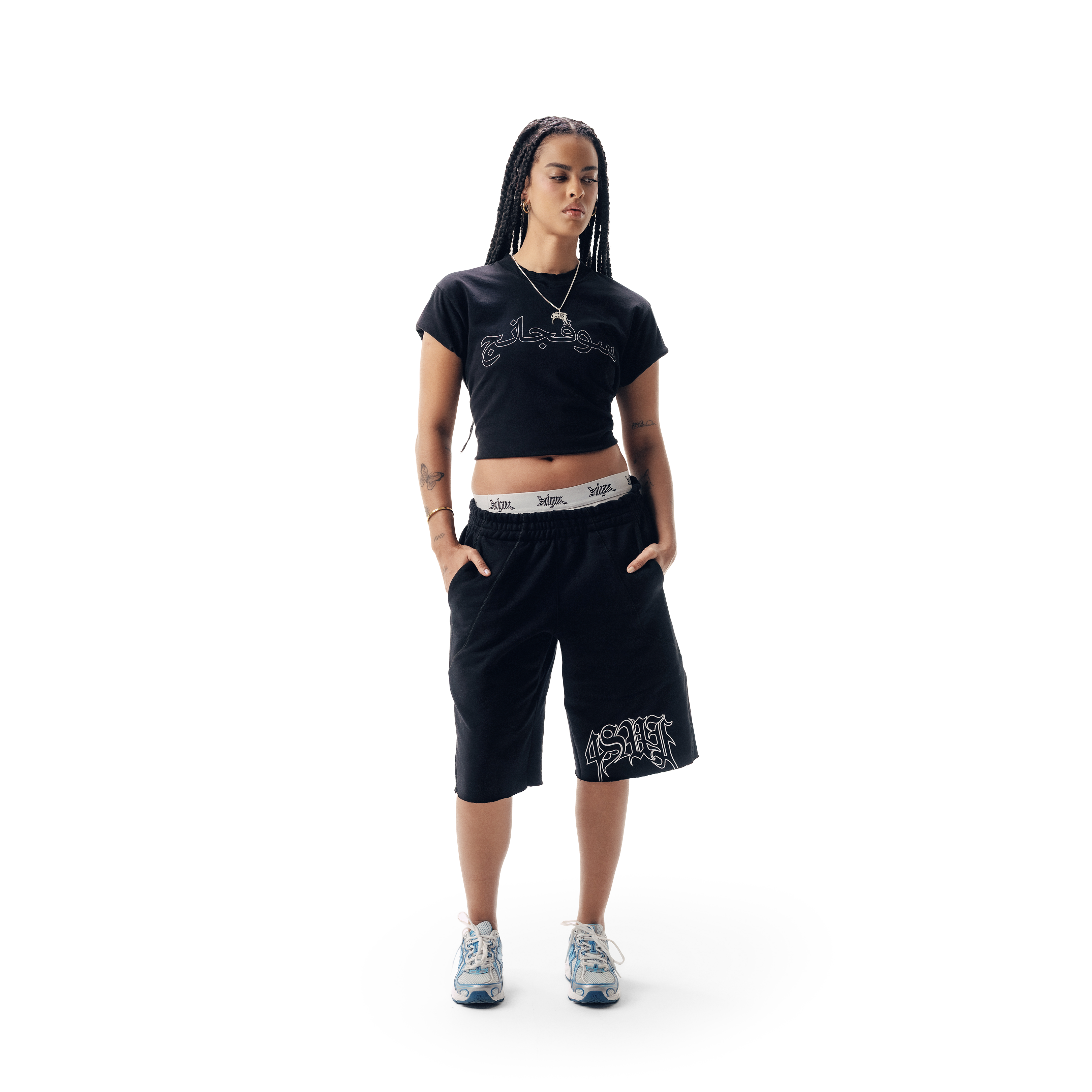 BABY TEE ARABIC STAR BLACK