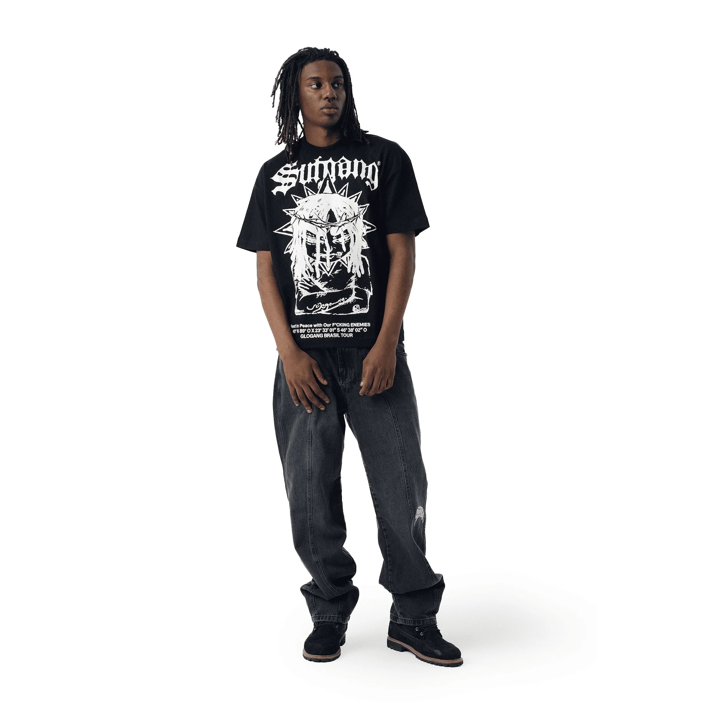 TEE SOSA BOXY BLACK - Four Street