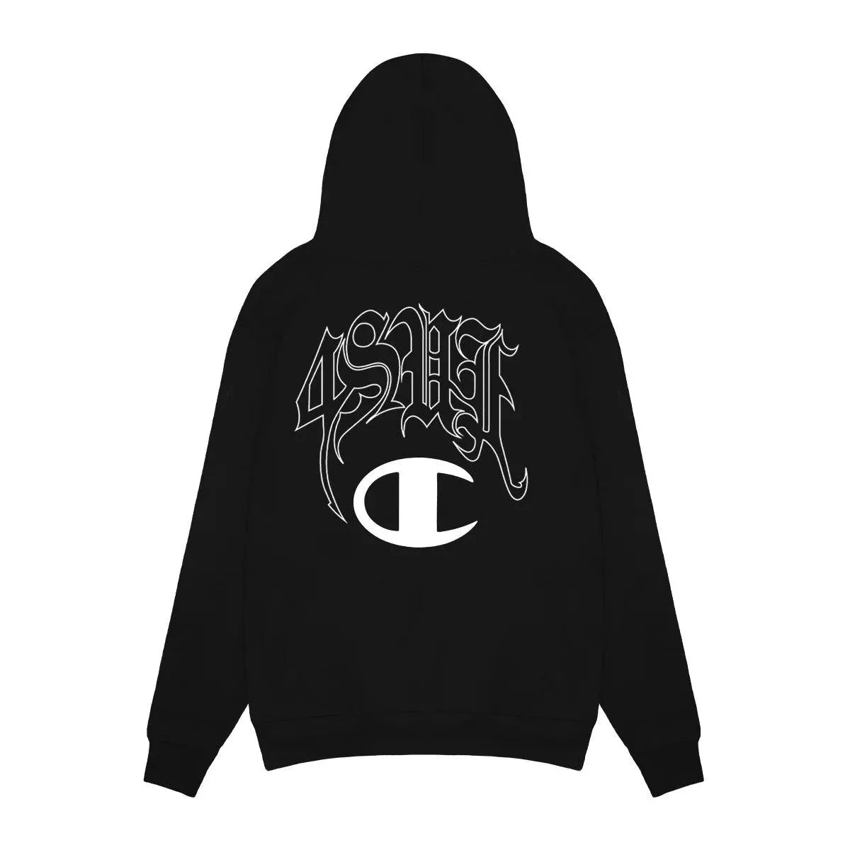 HOODIE SUF X CHAMPION 4 SUF Z BLACK - Four Street