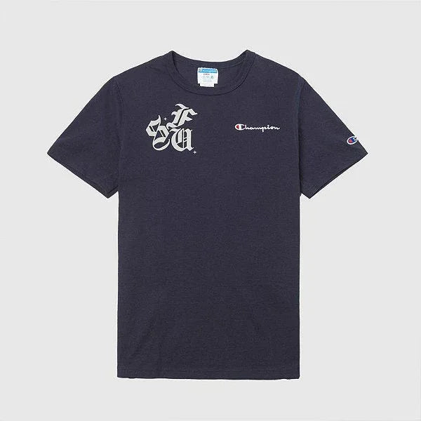 Camiseta Sufgang x Champion Stars 3M Heritage Navy Blue - Four Street