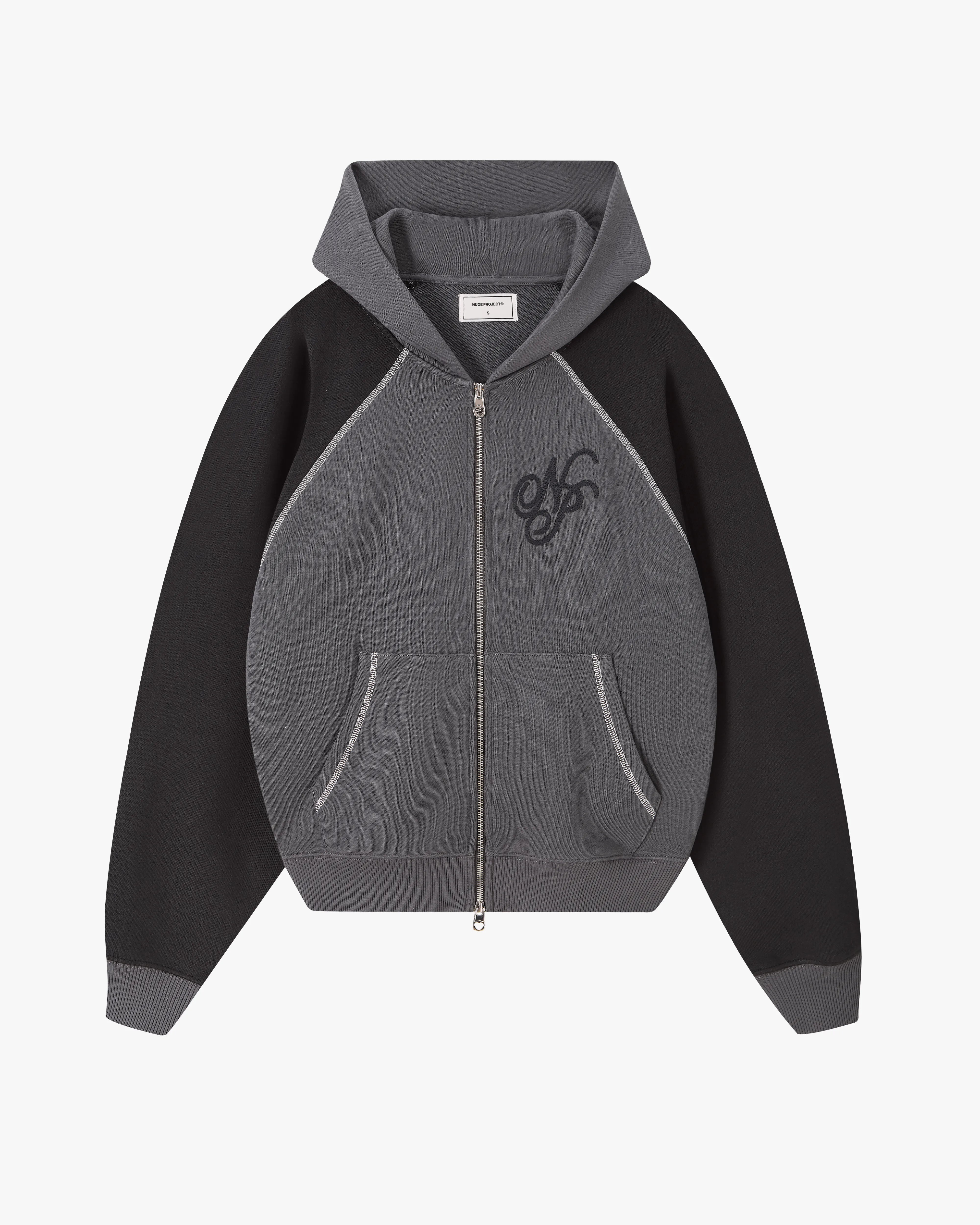 Team Zip-Up Hoodie Ash