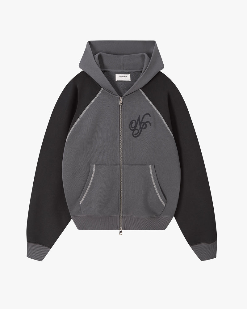 Team Zip-Up Hoodie Ash