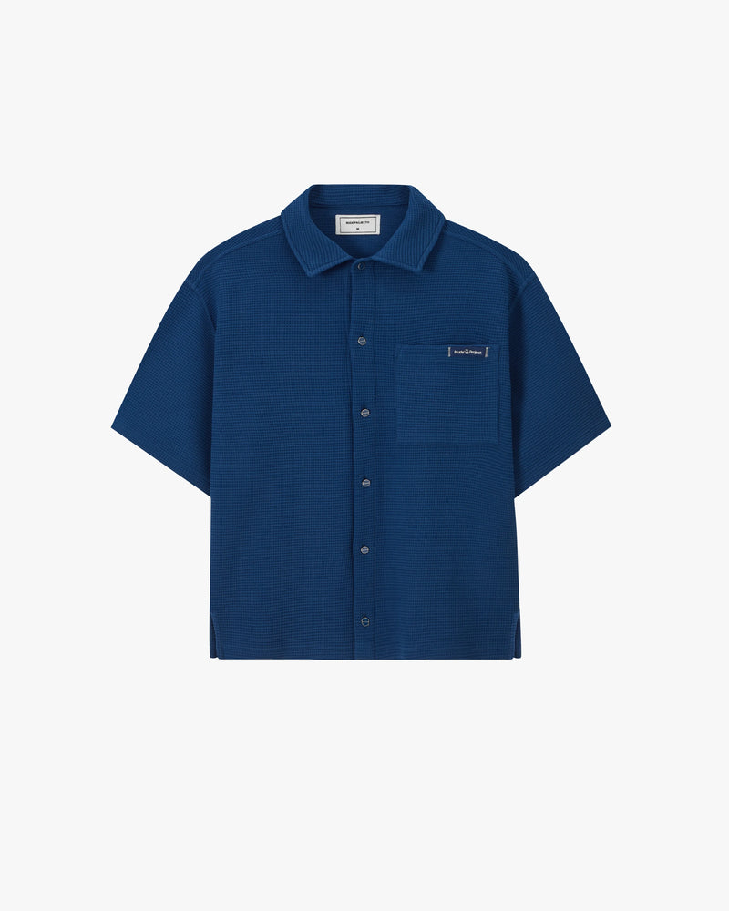 Montecarlo Waffle Shirt Navy