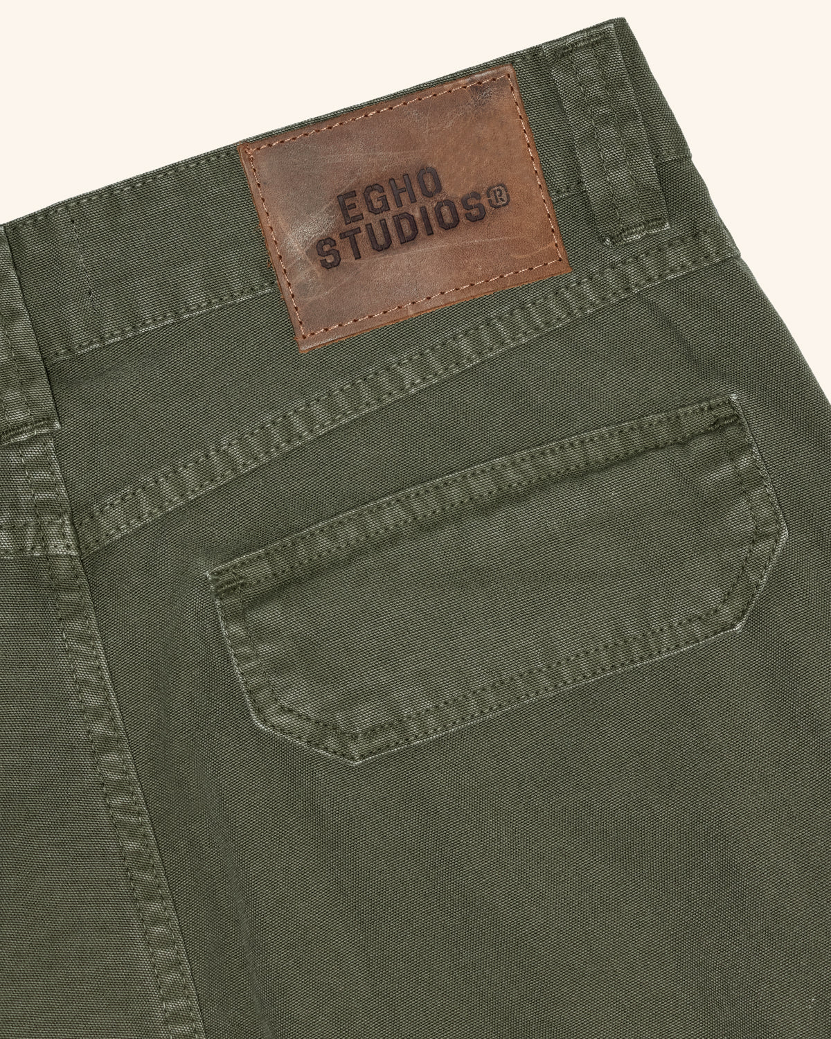 ARMY STRAIT PANTS - OLIVE GREEN
