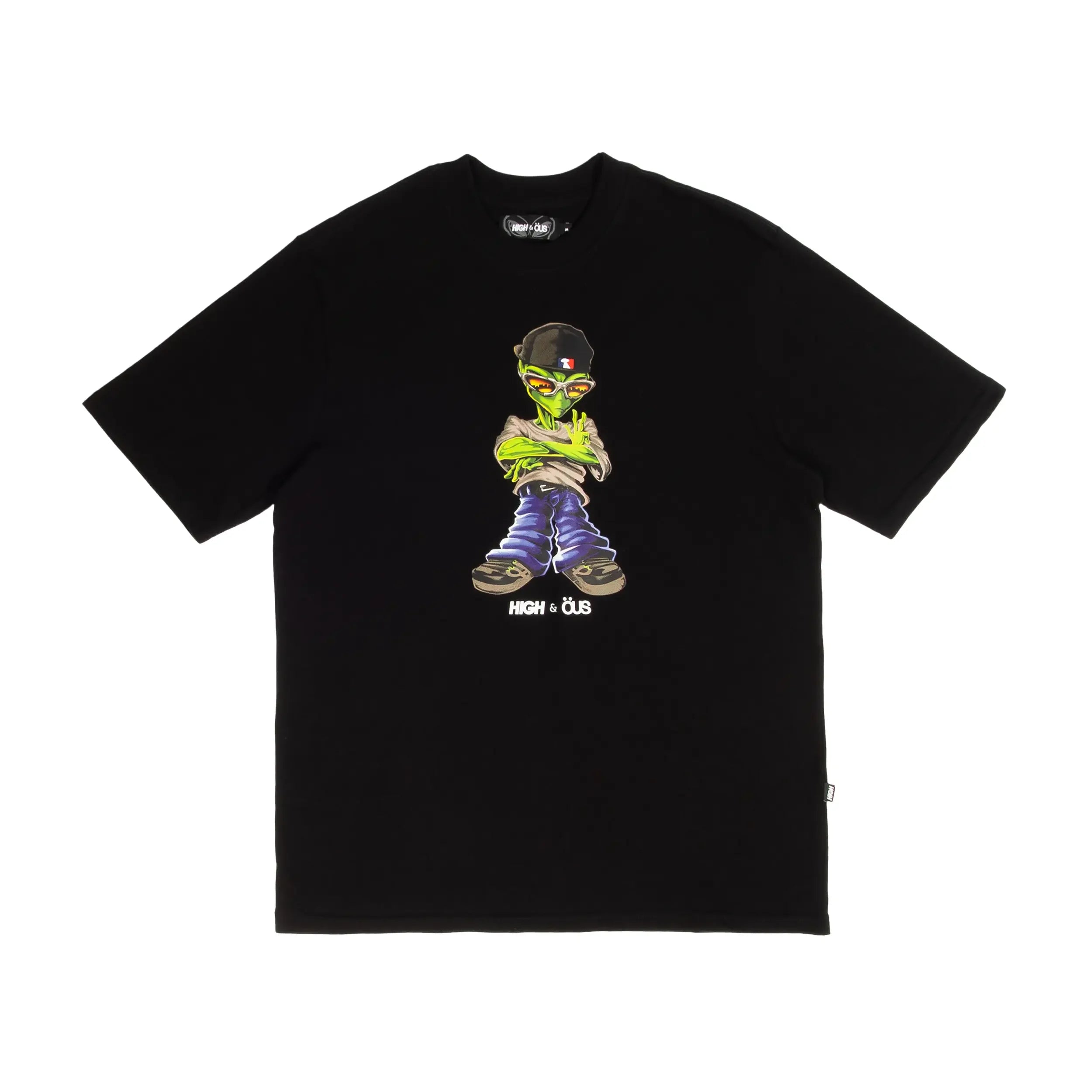 Alien High &amp; ÖUS T-Shirt Black - Four Street