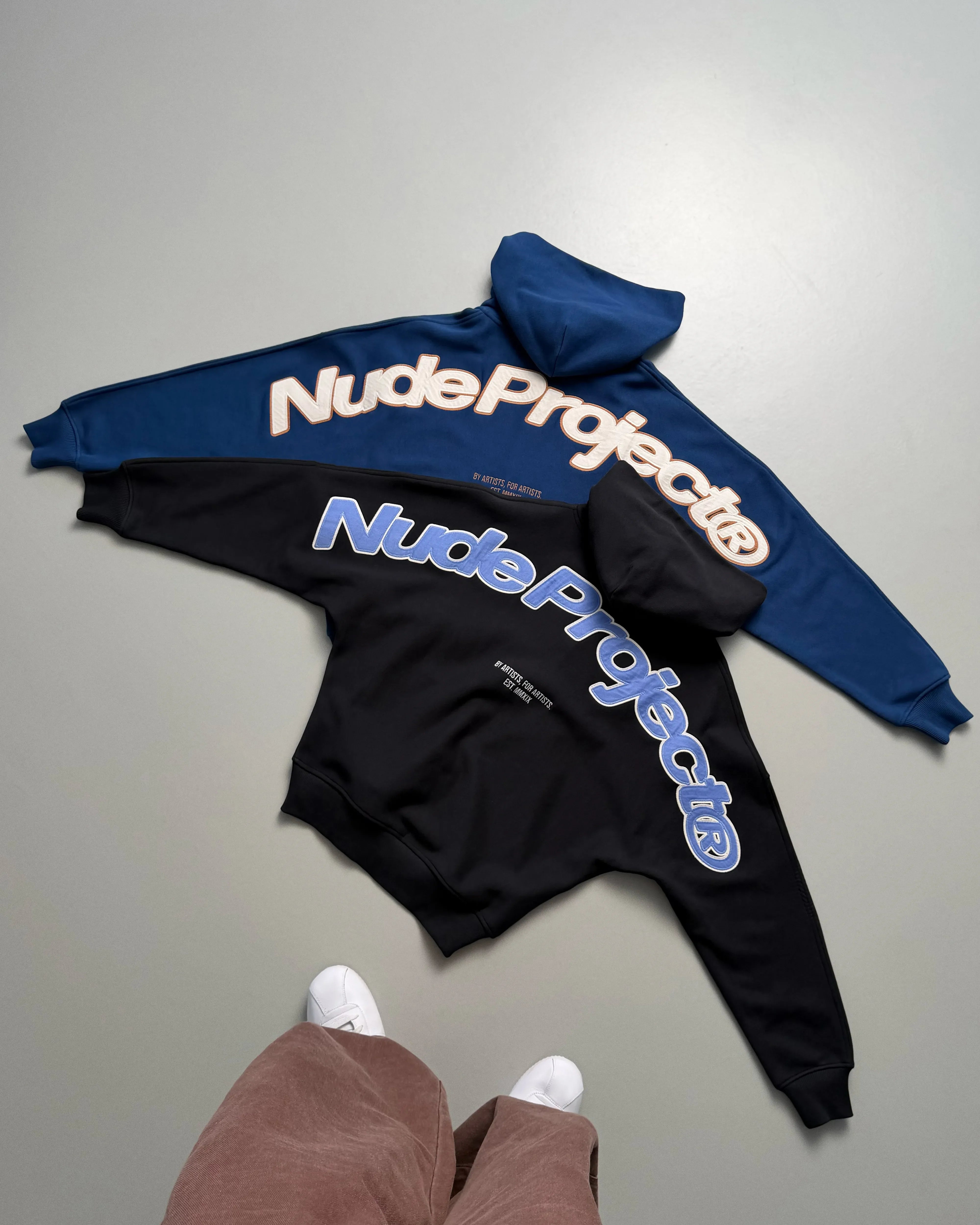Beast Zip-up Hoodie Petrol Blue