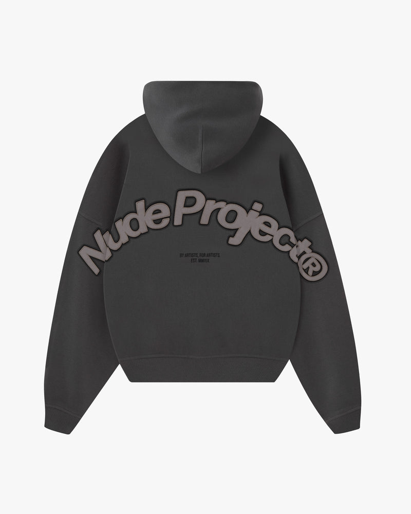 Beast Zip-Up Hoodie Ash