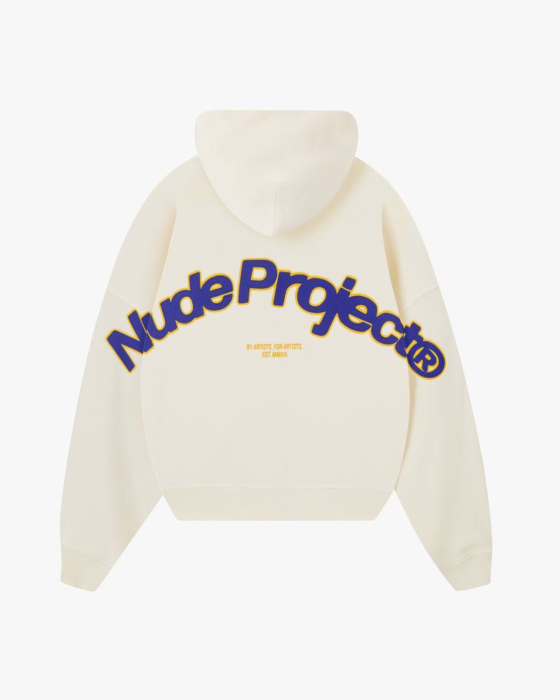 Beast Zip-Up Hoodie Marshmallow