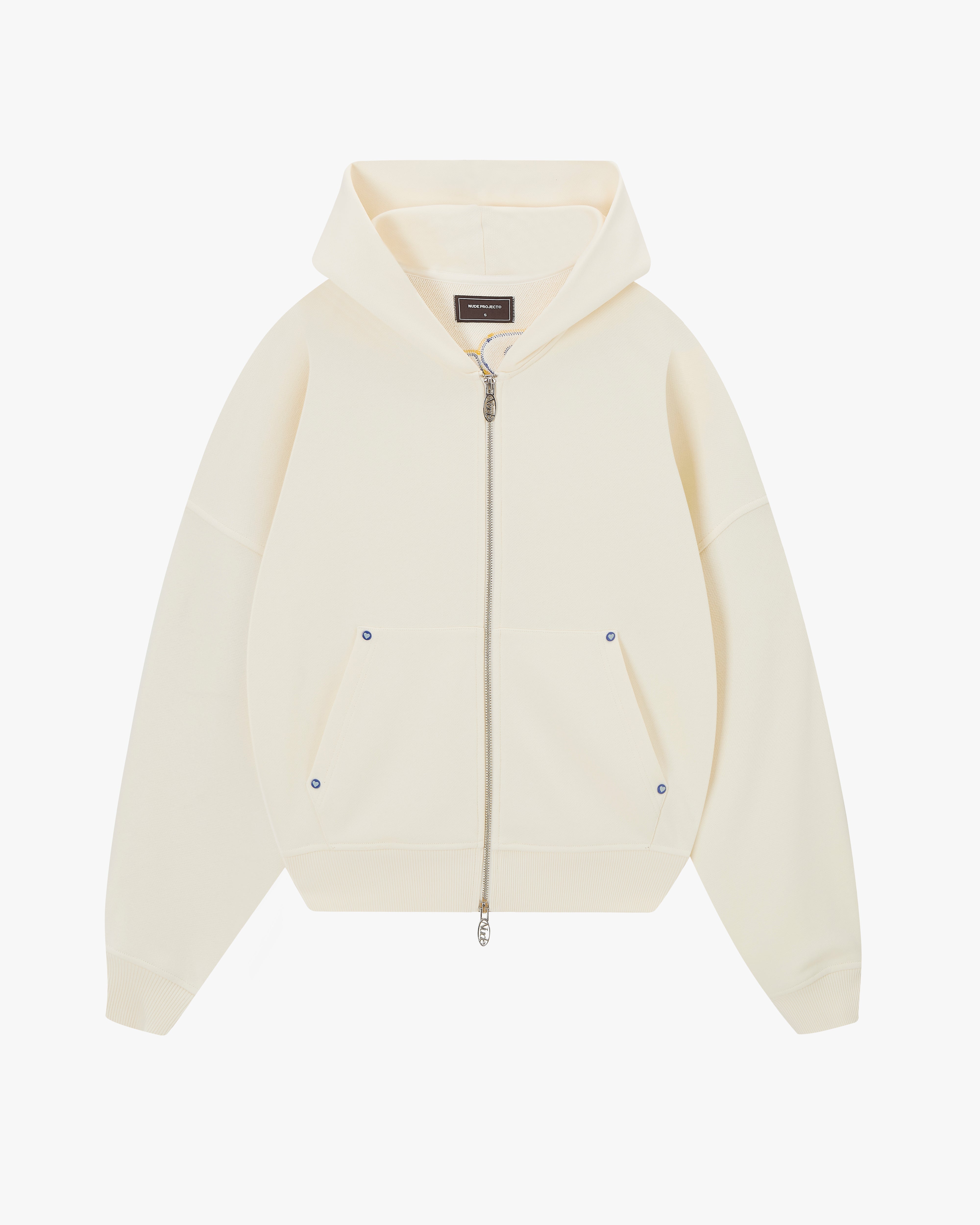 Beast Zip-Up Hoodie Marshmallow