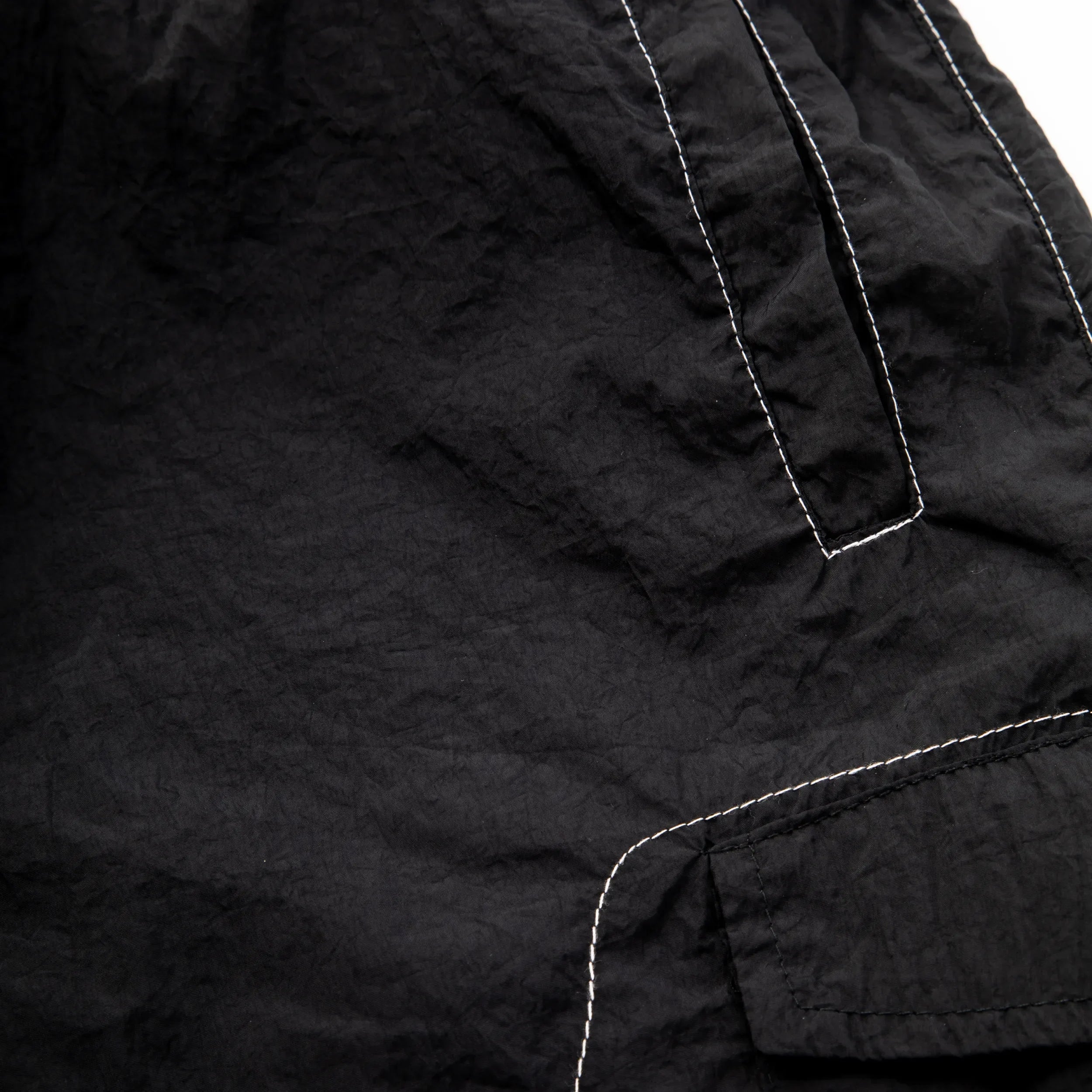 Backstitch Shorts Black - Four Street