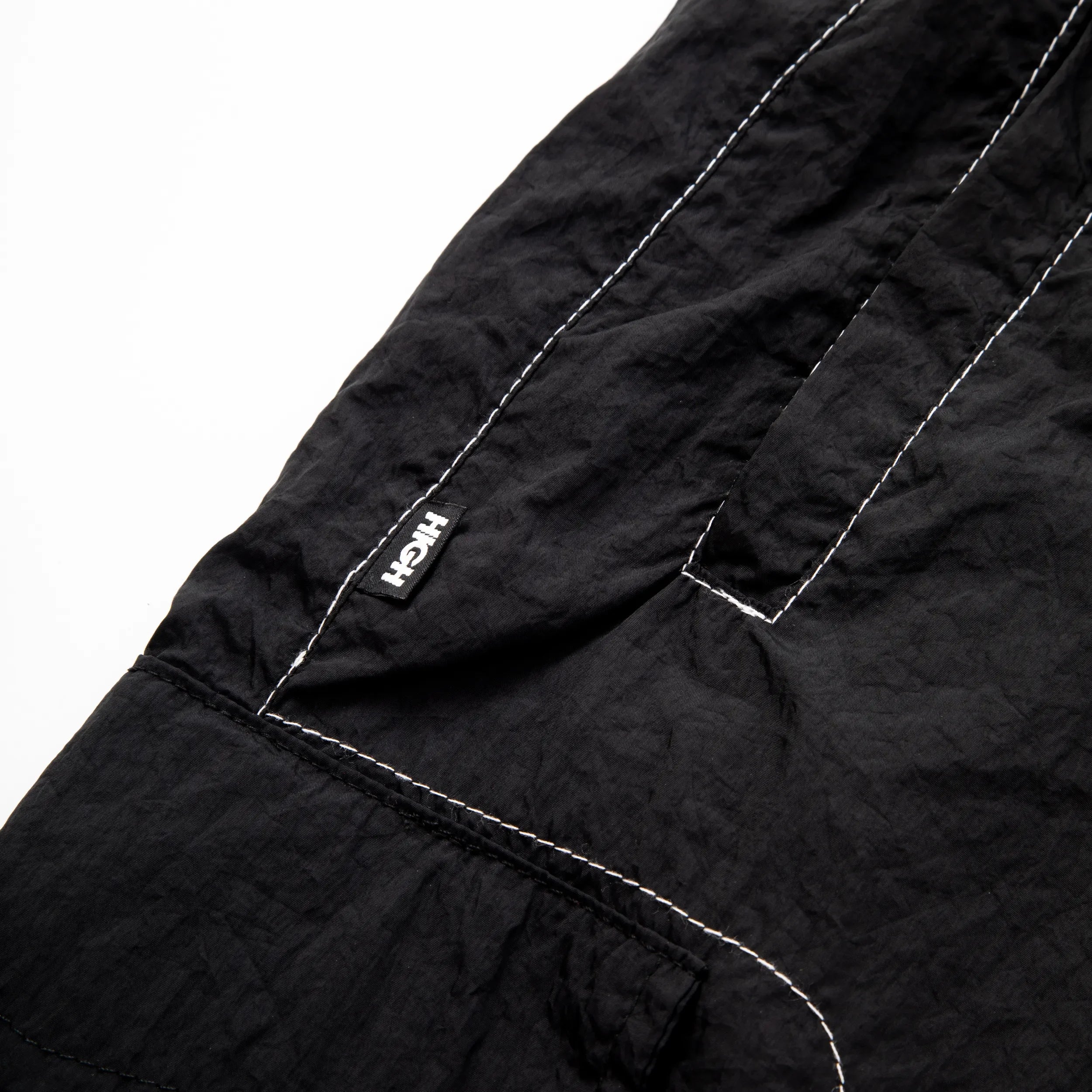 Backstitch Shorts Black - Four Street