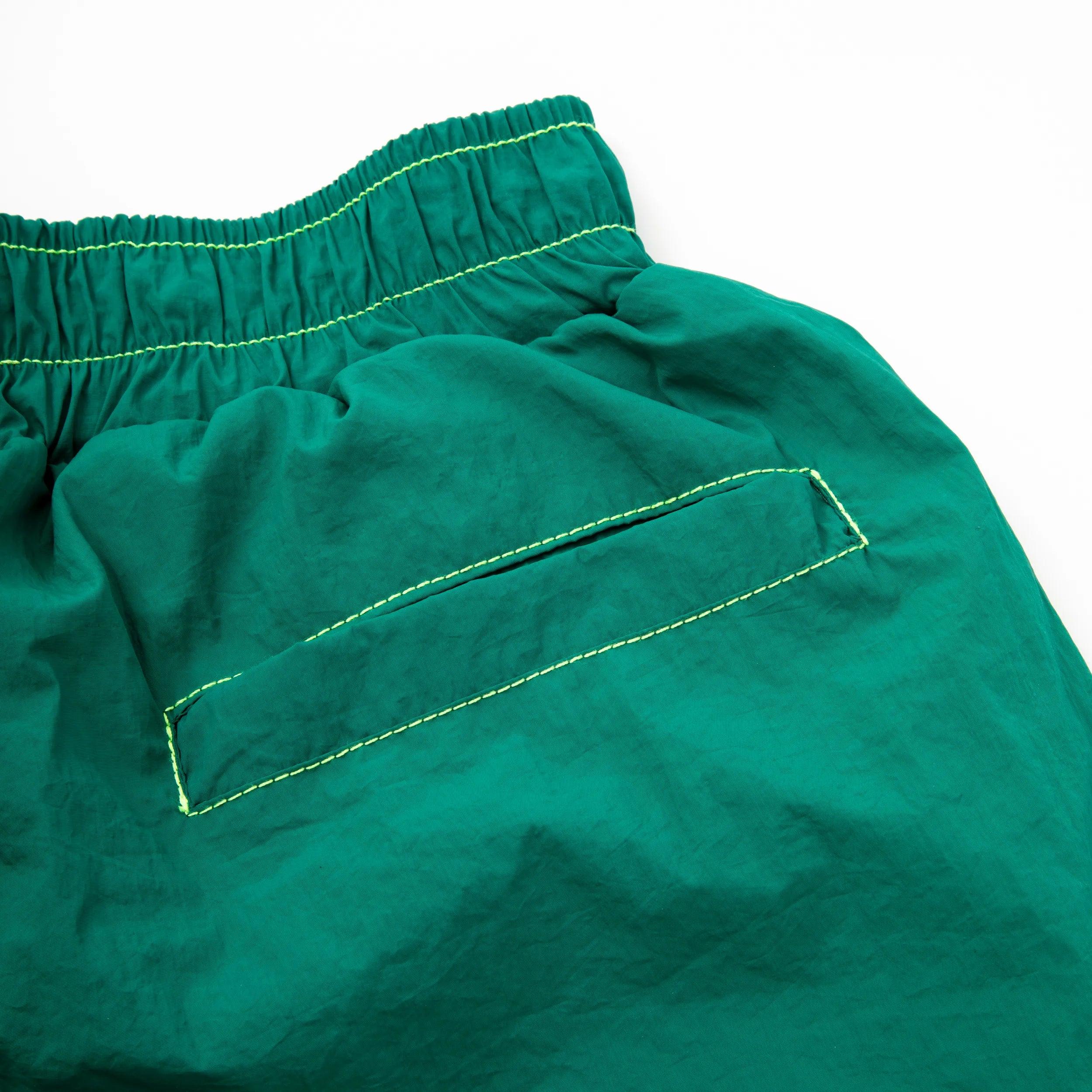 Backstitch Shorts Night Green - Four Street