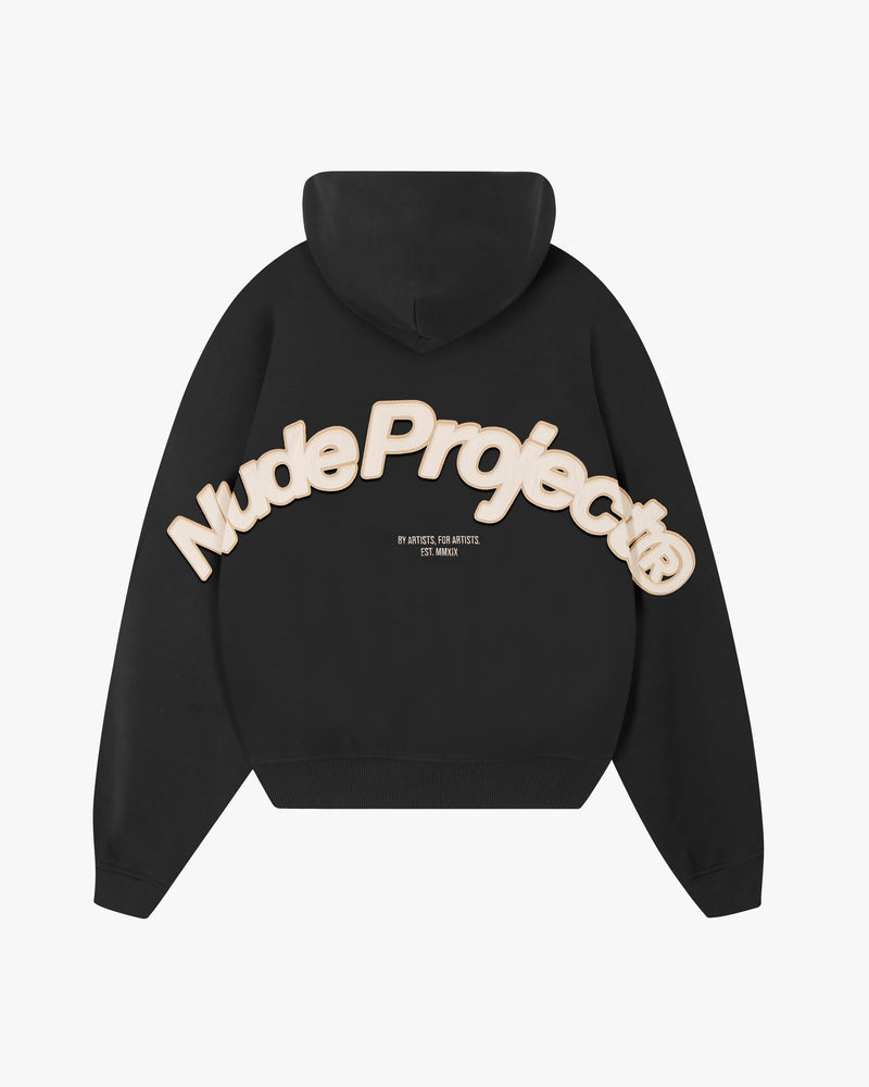 Beast Zip-up Hoodie Black