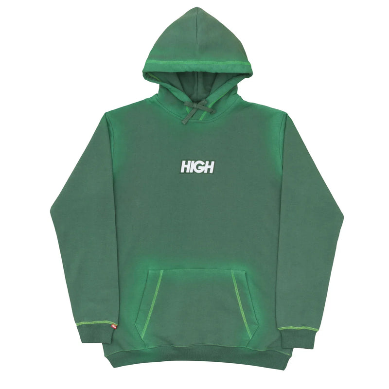 Bleached Hoodie Logo Green - Four Street