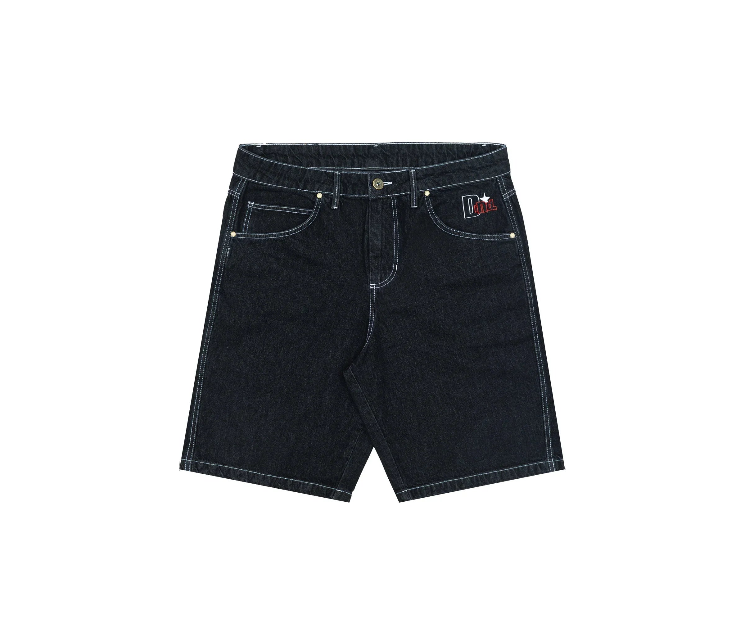 Bootleggaz Denim Shorts In Black - Four Street