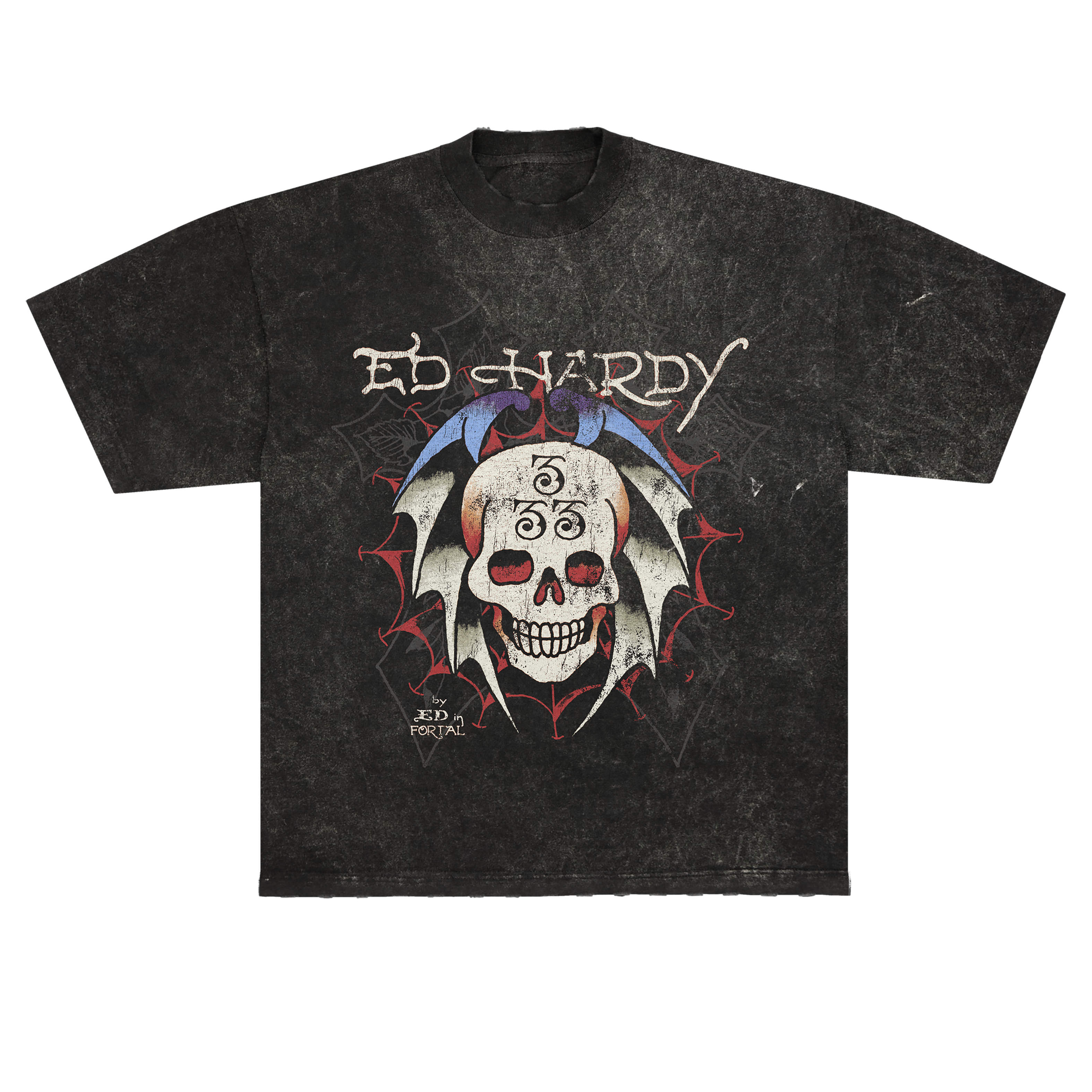 Camiseta "Bat Skull" Ed Hardy x Matuê