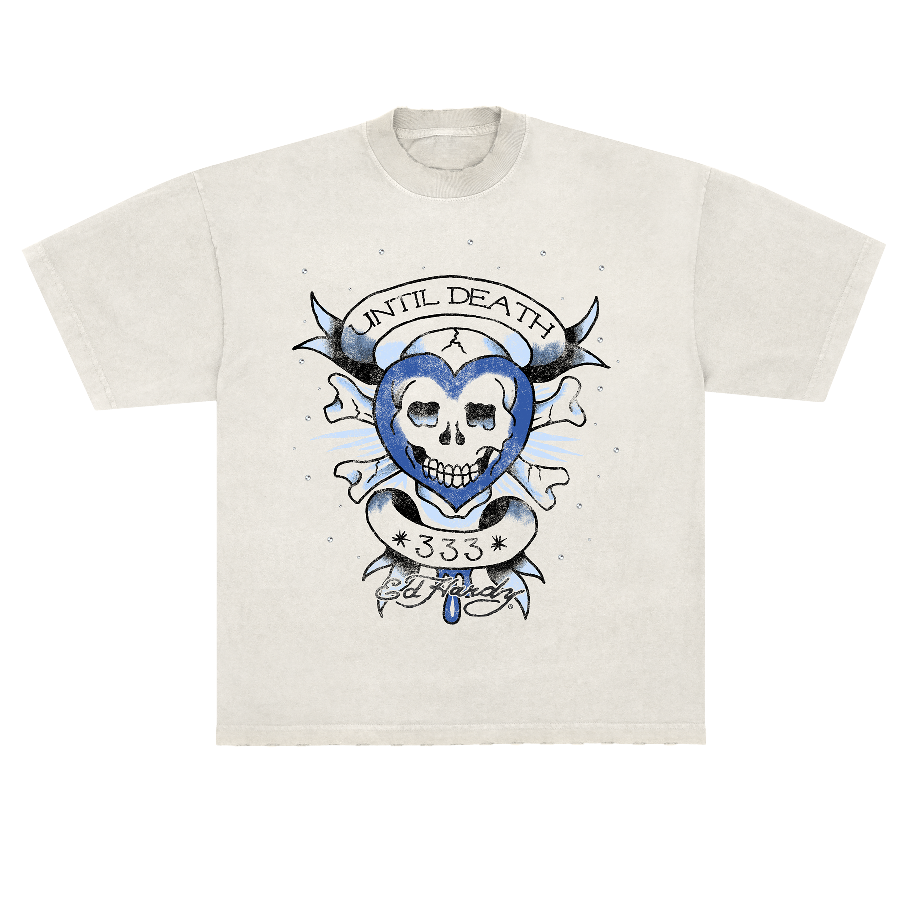 Camiseta "Until Death" Ed Hardy x Matuê