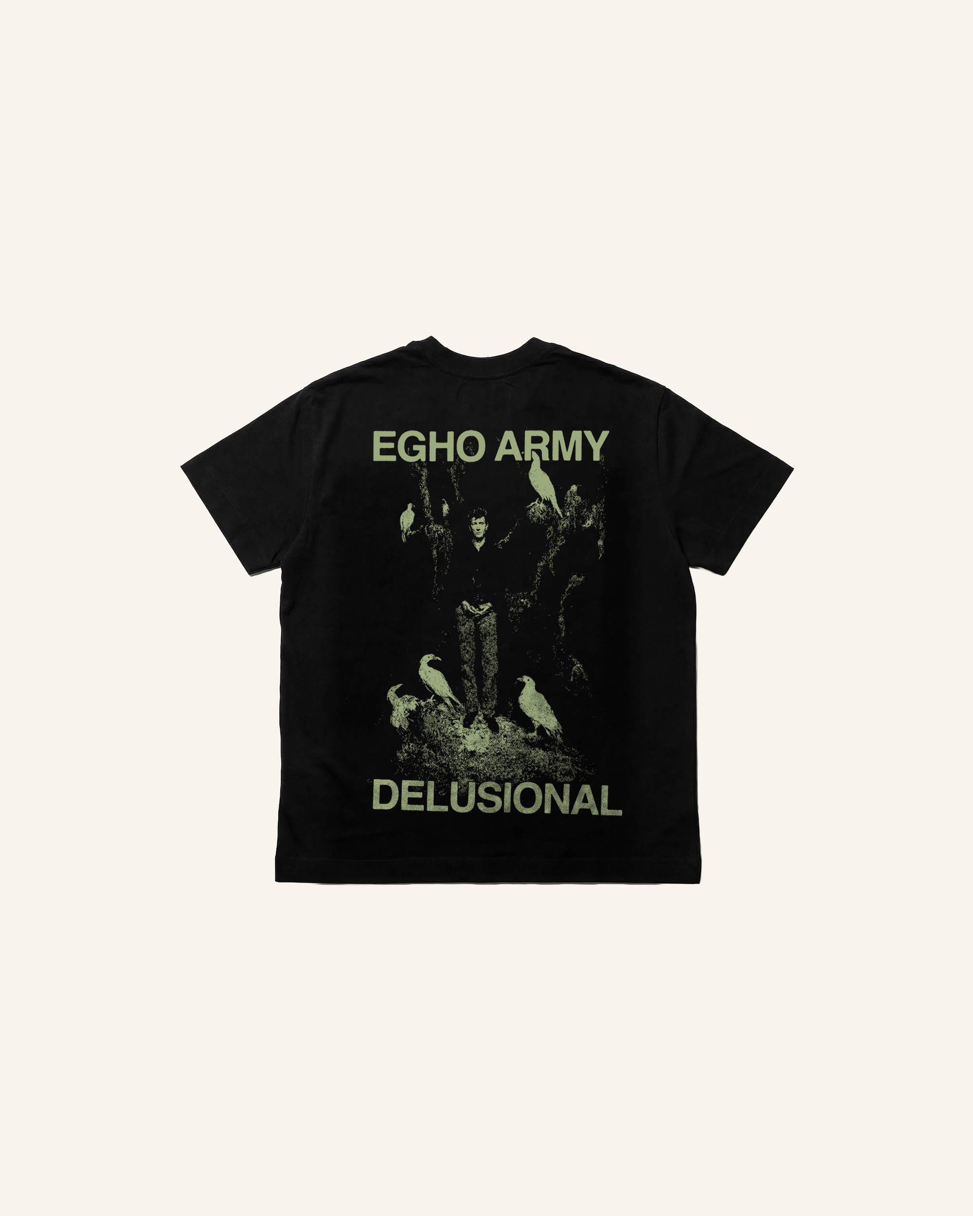 DELUSIONAL REGULAR TEE  - BLACK