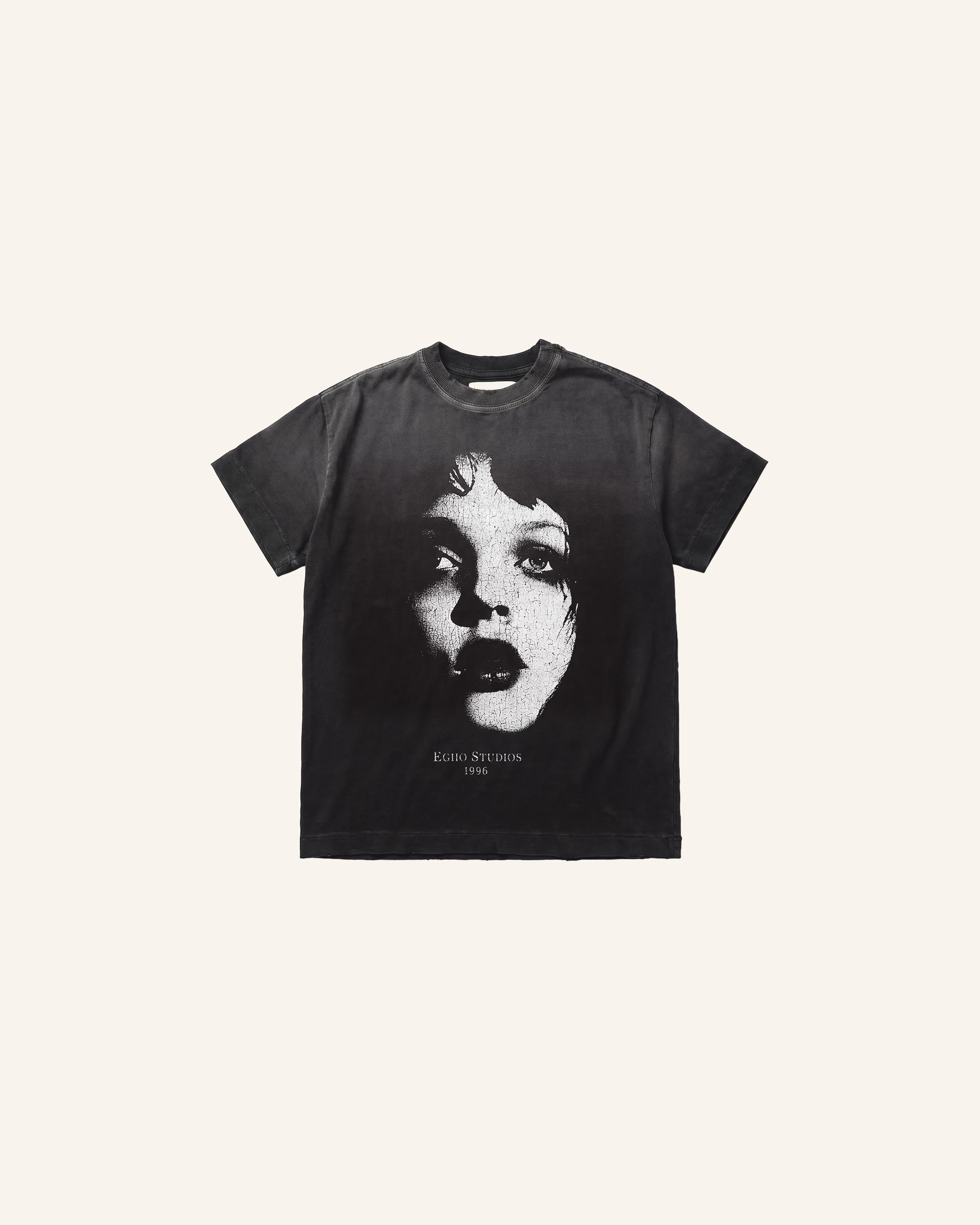 ELIZABETH REGULAR TEE - FADED BLACK