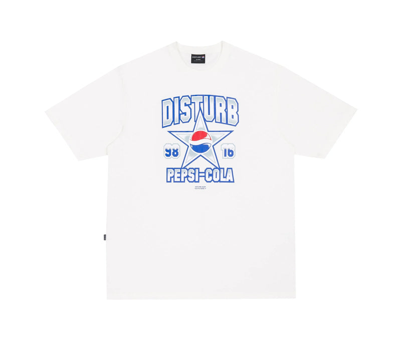 Cola Star Tee in Off-white - Four Street