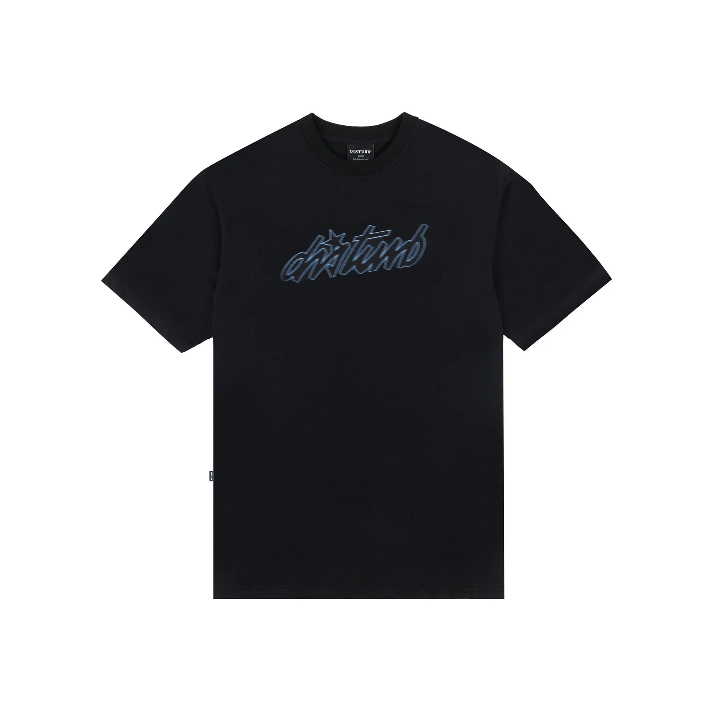 Cursive T-Shirt In Black - Four Street
