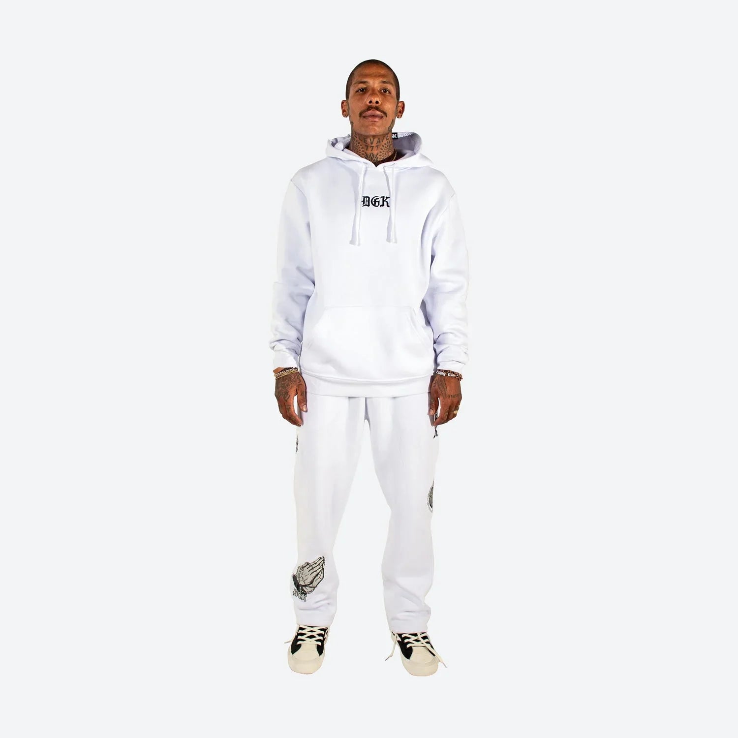 Inked Embroidered Hooded Fleece - Four Street