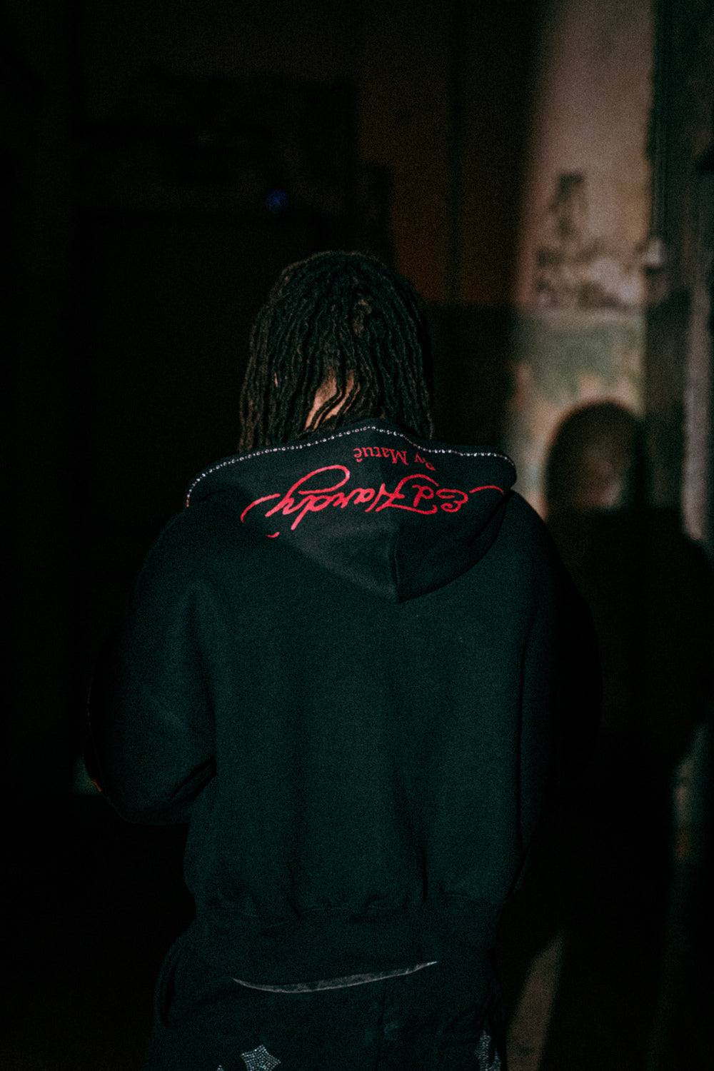 Moletom Zip Up Preto "Cruz" Ed Hardy x Matuê