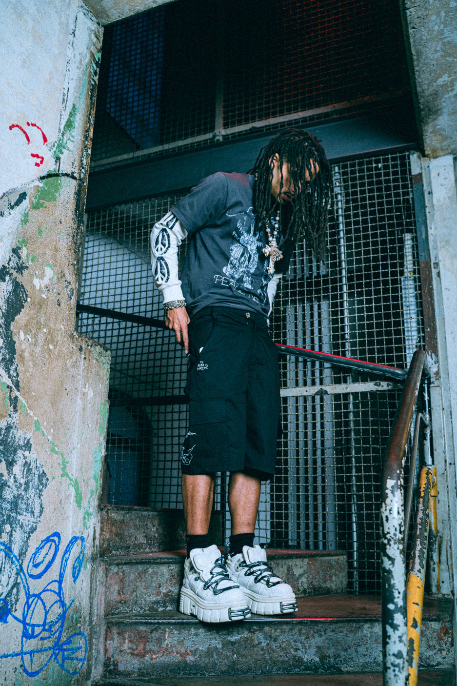 Bermuda Preta "Dragon" Ed Hardy x Matuê