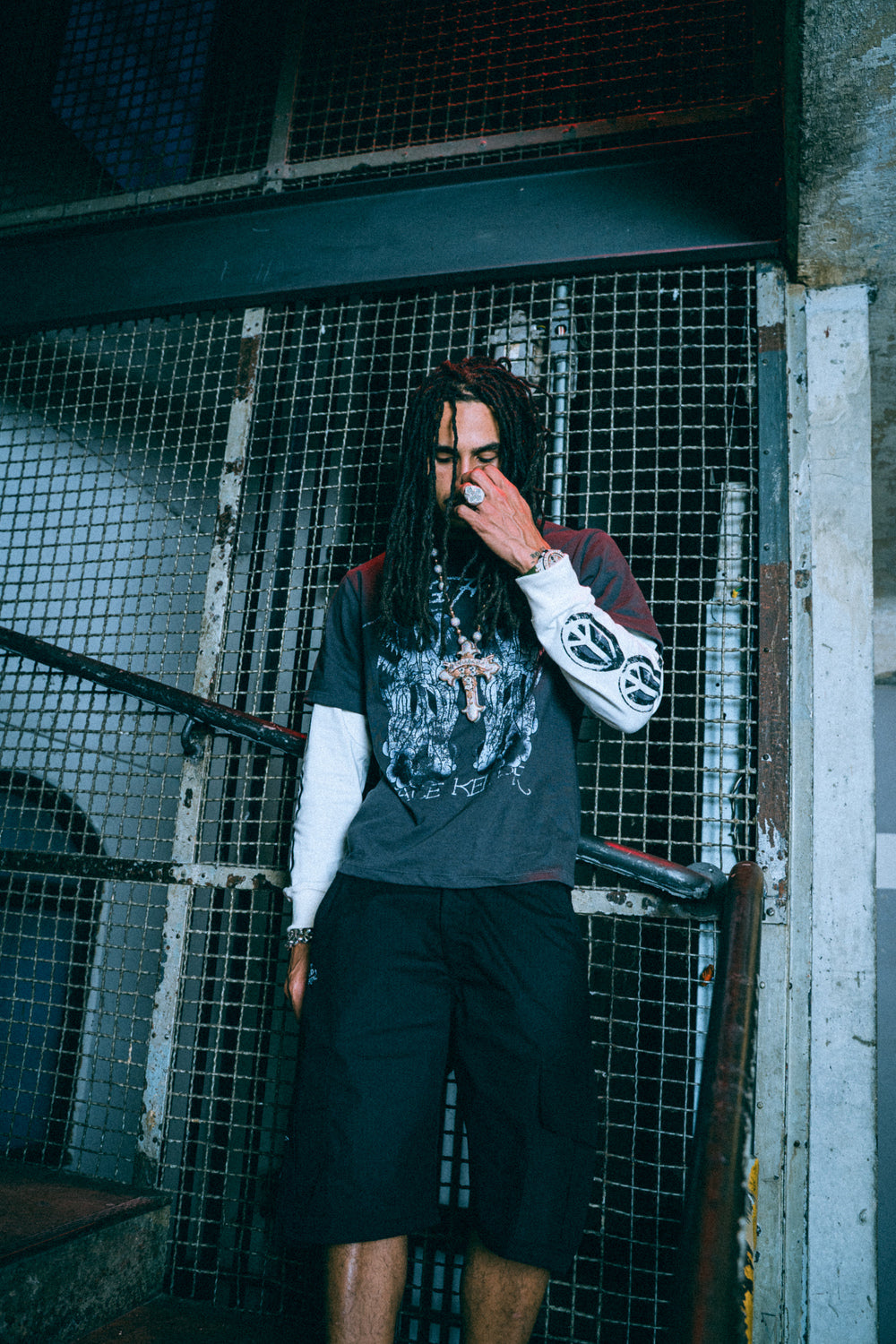 Camiseta Manga Longa "Peace Keeper" Ed Hardy x Matuê