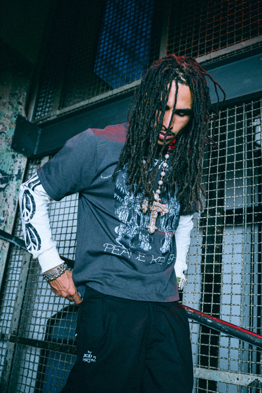 Camiseta Manga Longa "Peace Keeper" Ed Hardy x Matuê