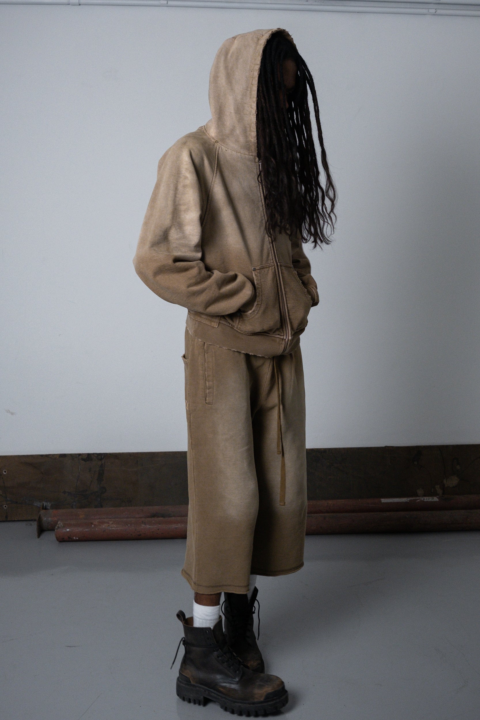 UNF HEAVY ZIP HOODIE - SAND