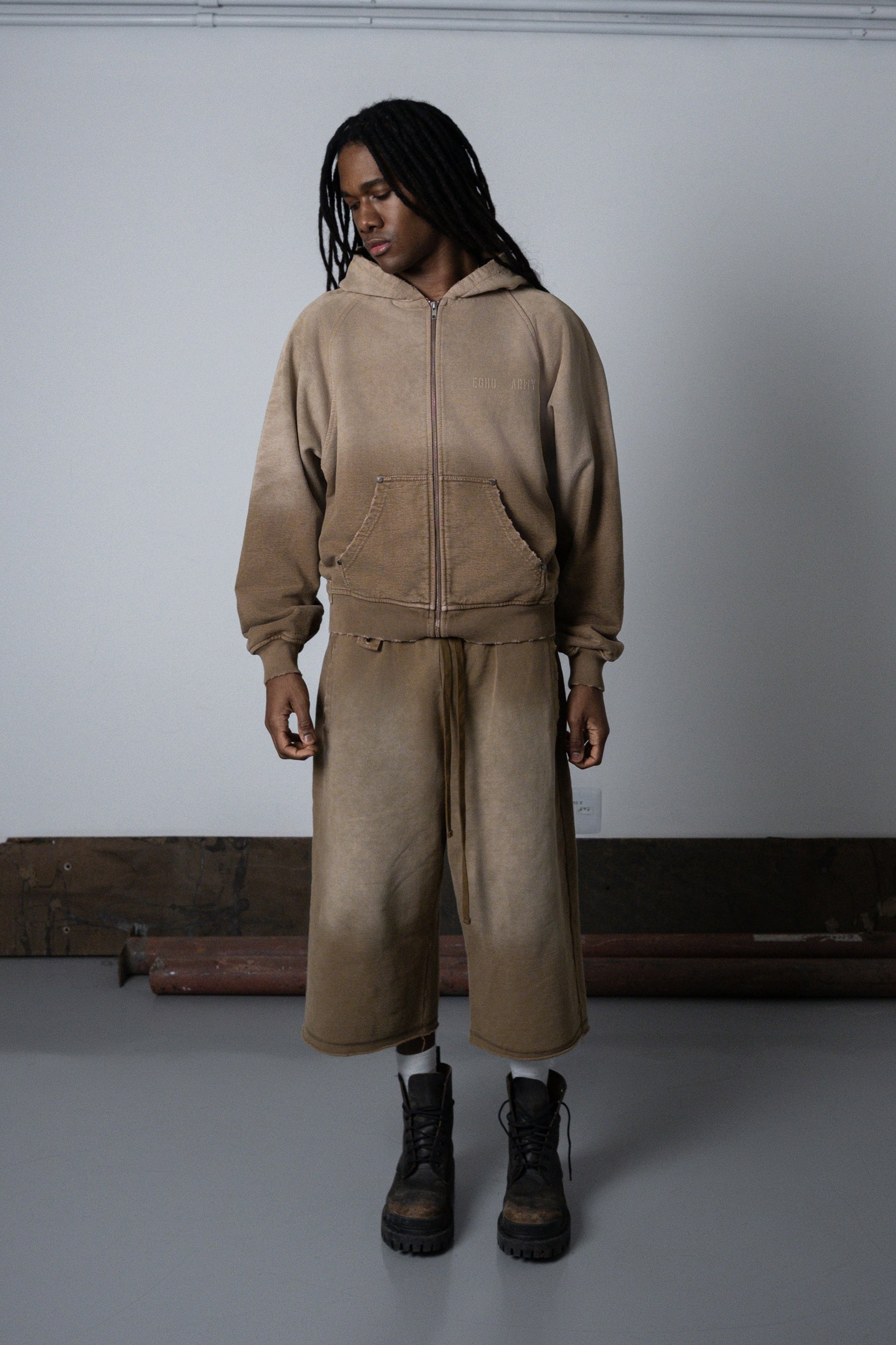 UNF HEAVY ZIP HOODIE - SAND