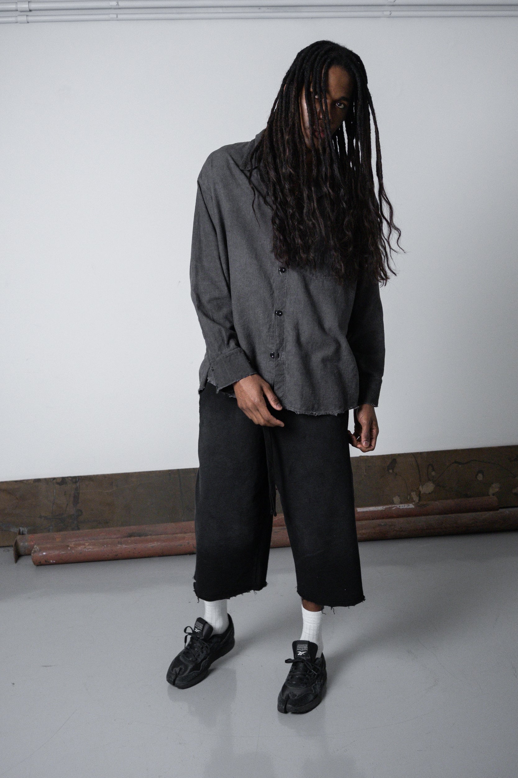 UNF LOOSE SWEATSHORTS - BLACK