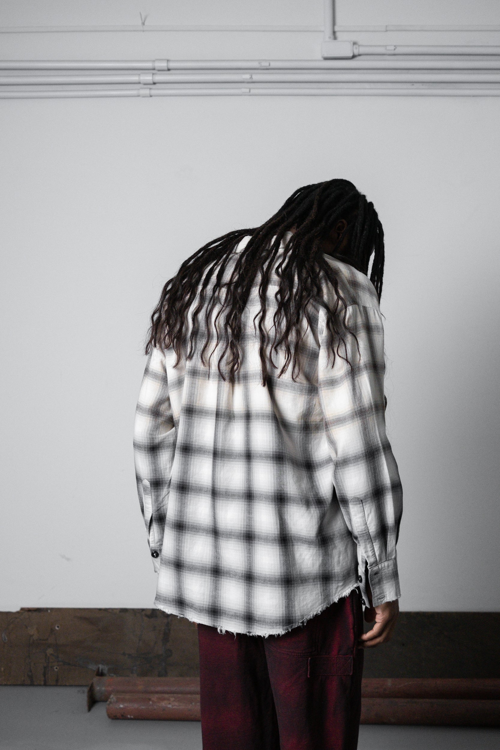 UNF FLANNEL SHIRT - CREAM