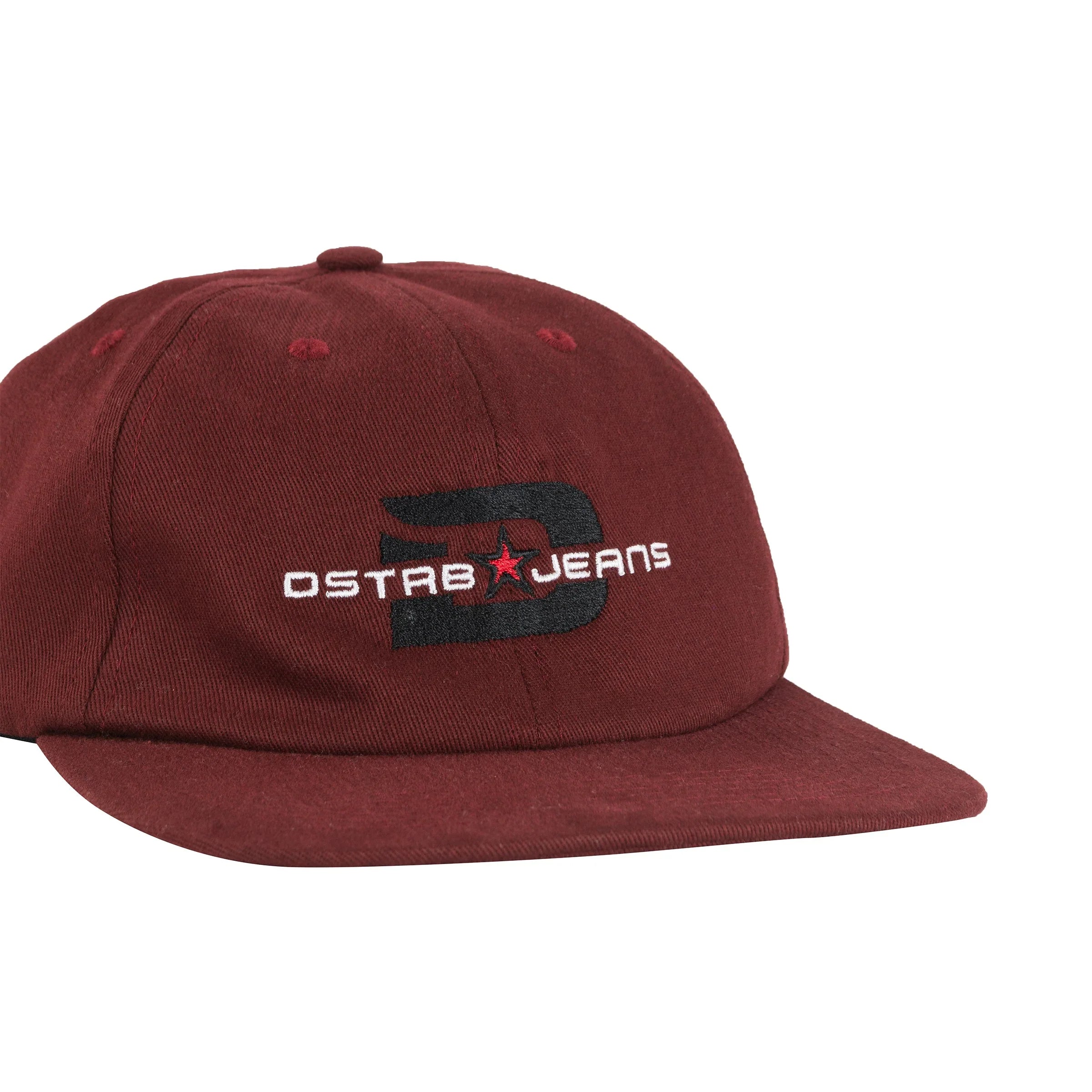 DSTRB Jeans 6-Panel in Burgundy - Four Street