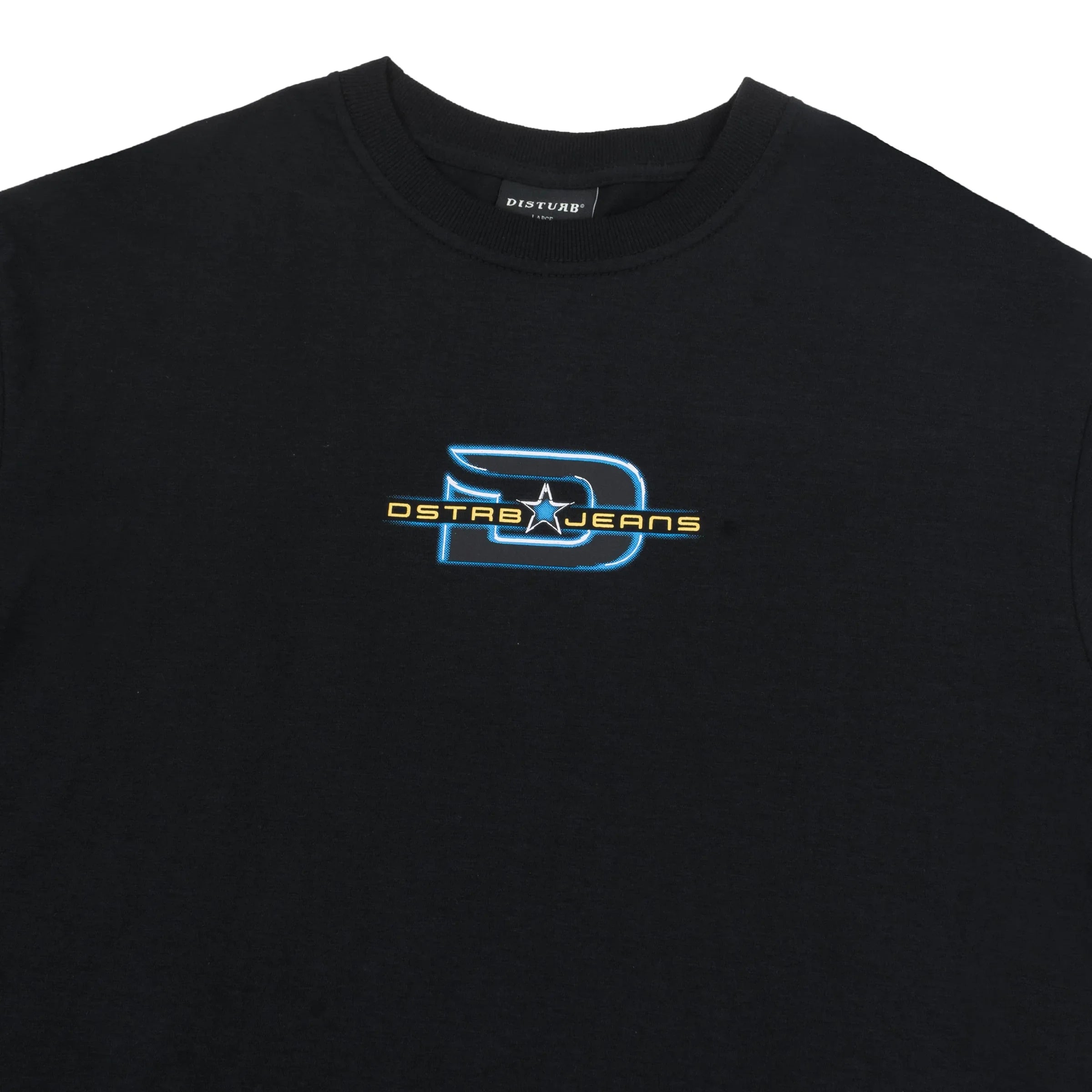 DSTRB Jeans T-Shirt in Black - Four Street