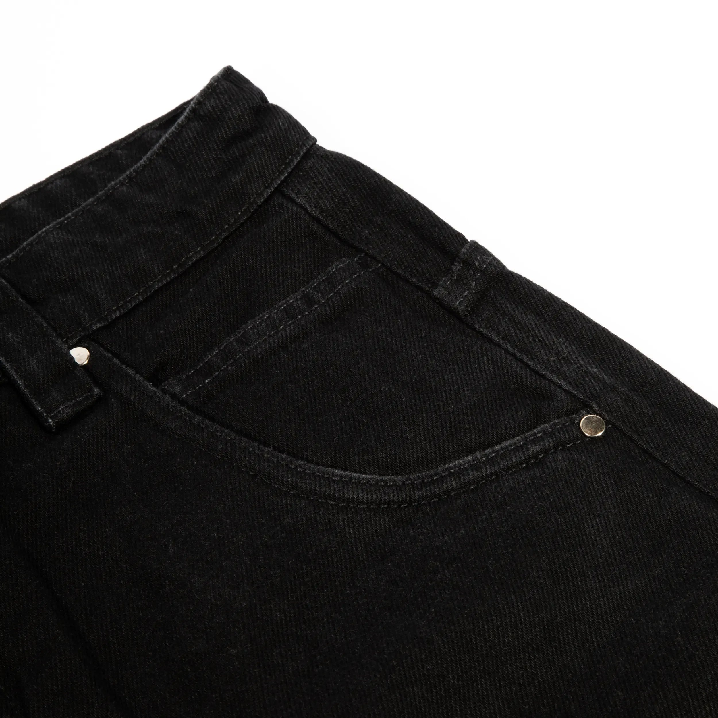 Denim Pants H-Line Black - Four Street