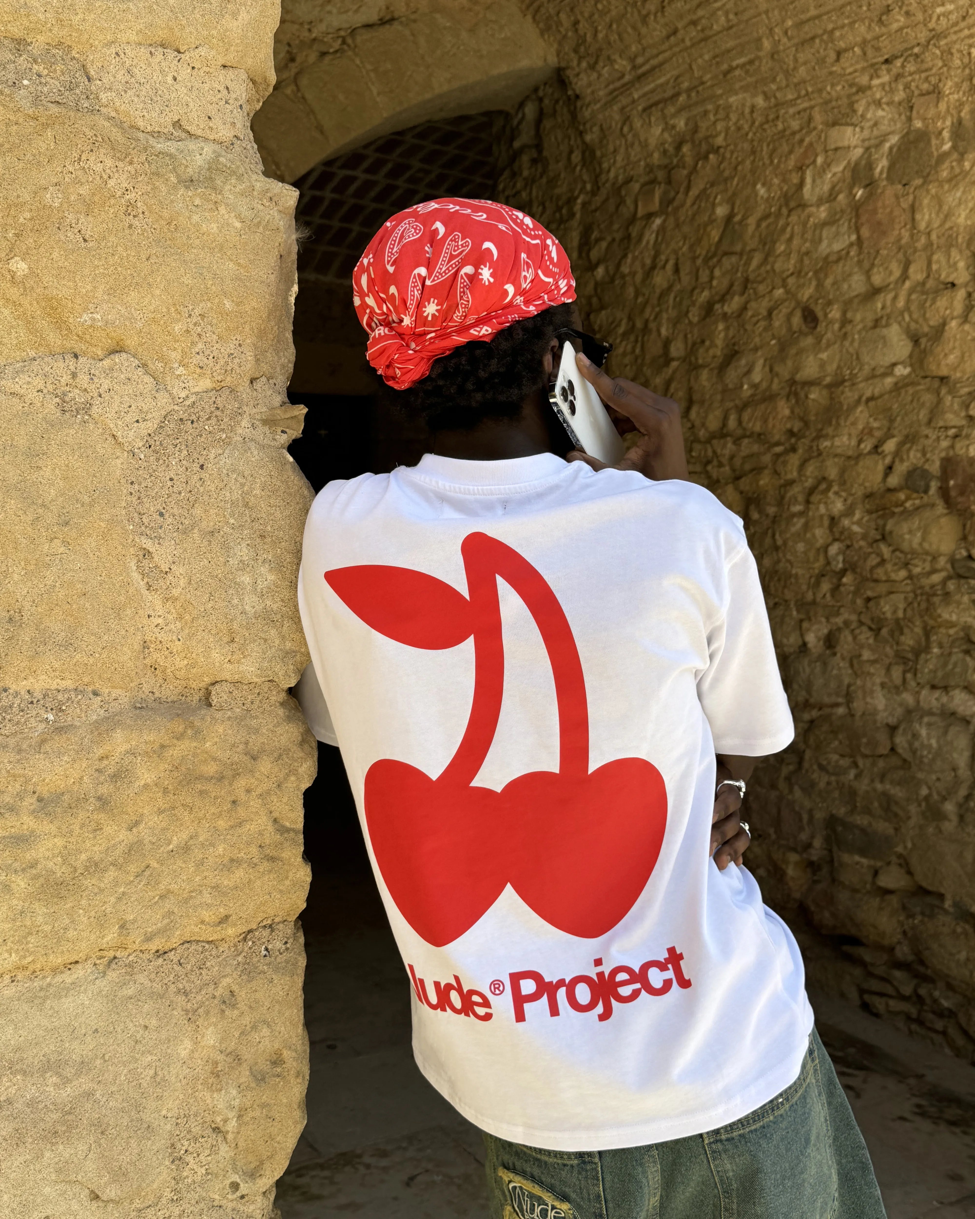 Cherry Logo Tee White