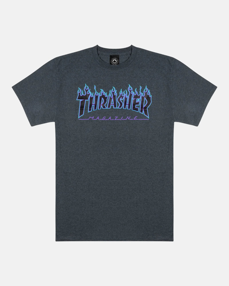 FLAME - TSHIRT - DARK HEATHER - Four Street