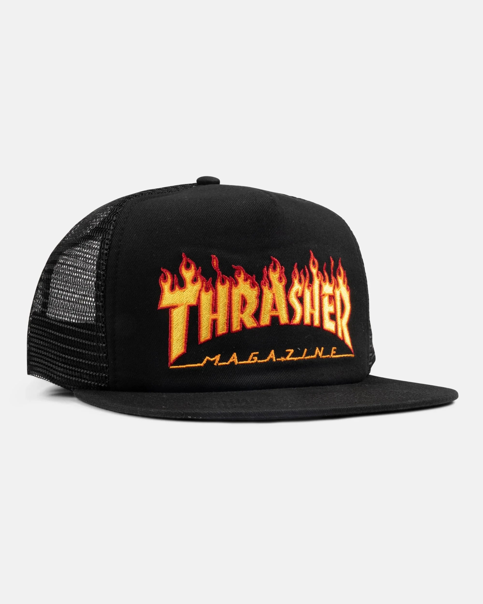 FLAME - TRUCKER - BLACK - Four Street