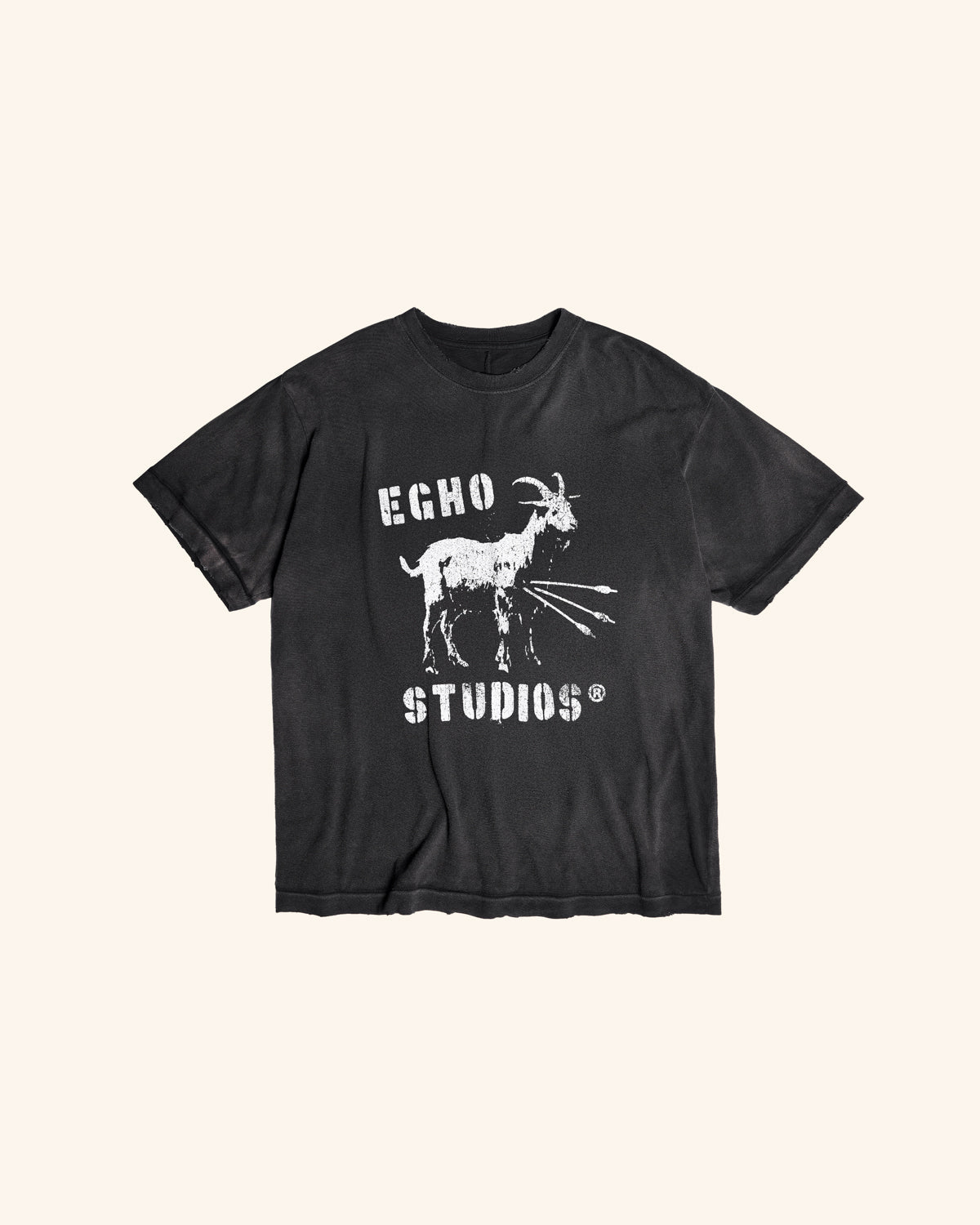 GOAT REGULAR GAZE TEE- FADED BLACK