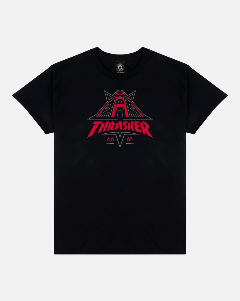 GOLDEN GATE - TSHIRT - BLACK - Four Street