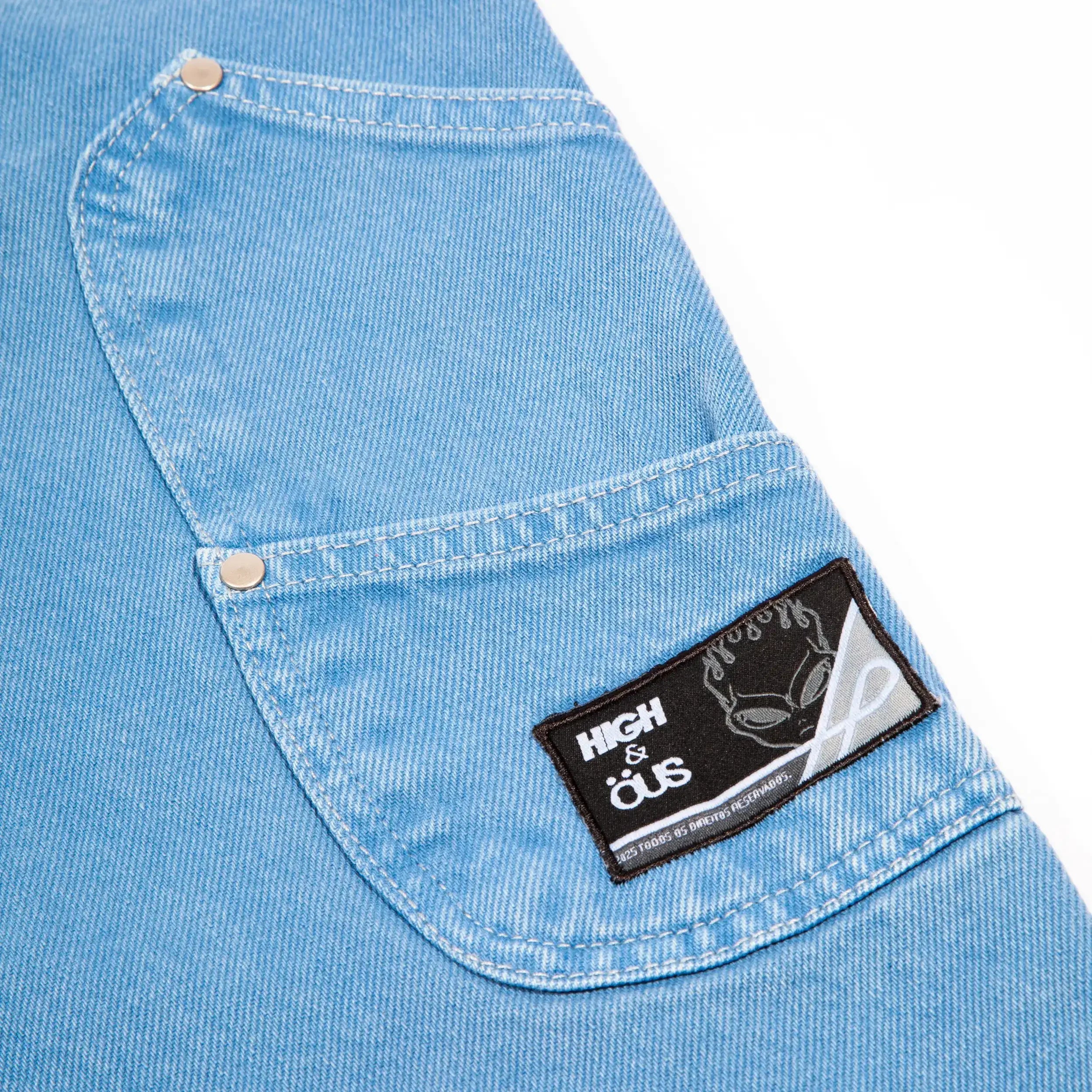 High &amp; ÖUS Denin Baggy Stoned Blue - Four Street