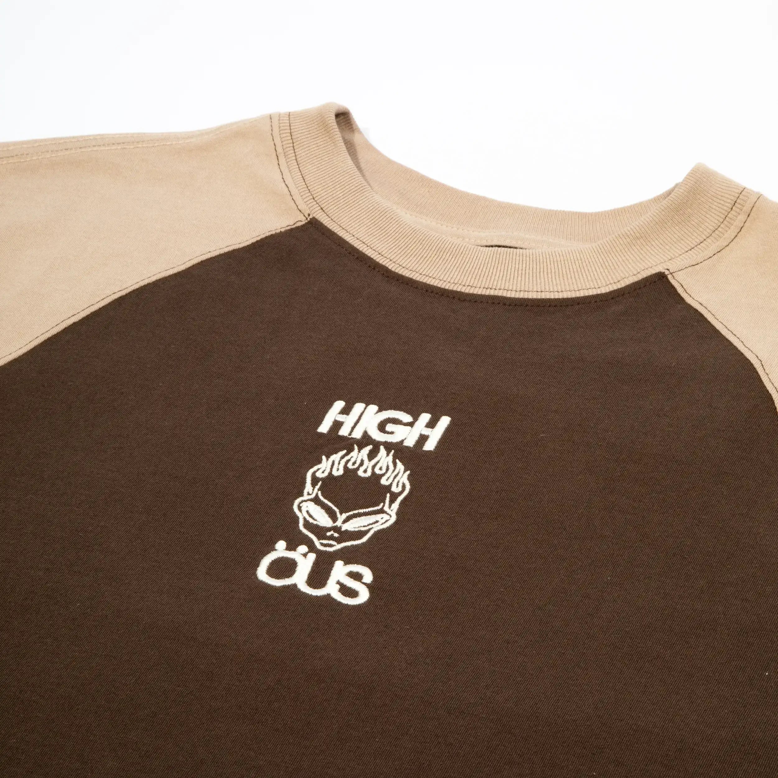 High &amp; ÖUS T-Shirt Brown - Four Street